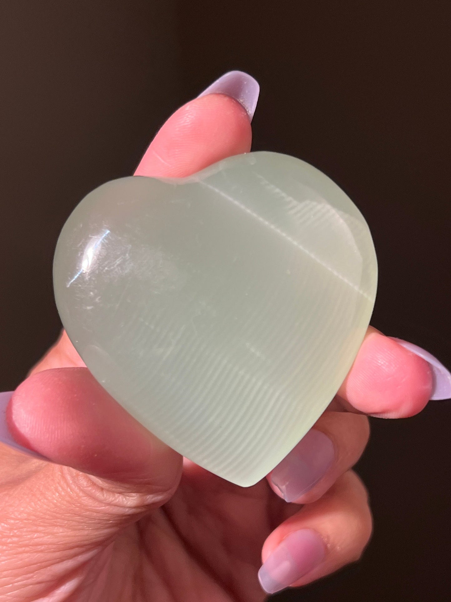 Green Calcite Heart, UV reactive Calcite, High Quality Green Calcite, Pistachio Calcite From Afghanistan