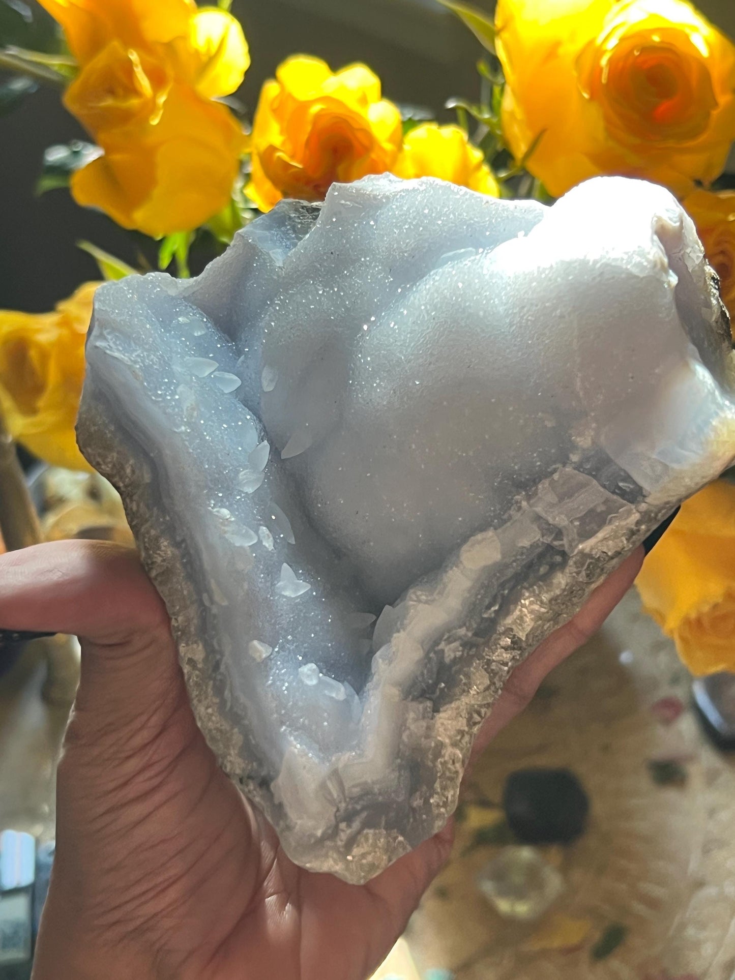 Natural Blue Lace Agate, Raw Blue Lace Agate, Blue Lace Agate, Raw Crystals, Healing Crystals, Fossils, Raw Crystals, Mineral Specimen