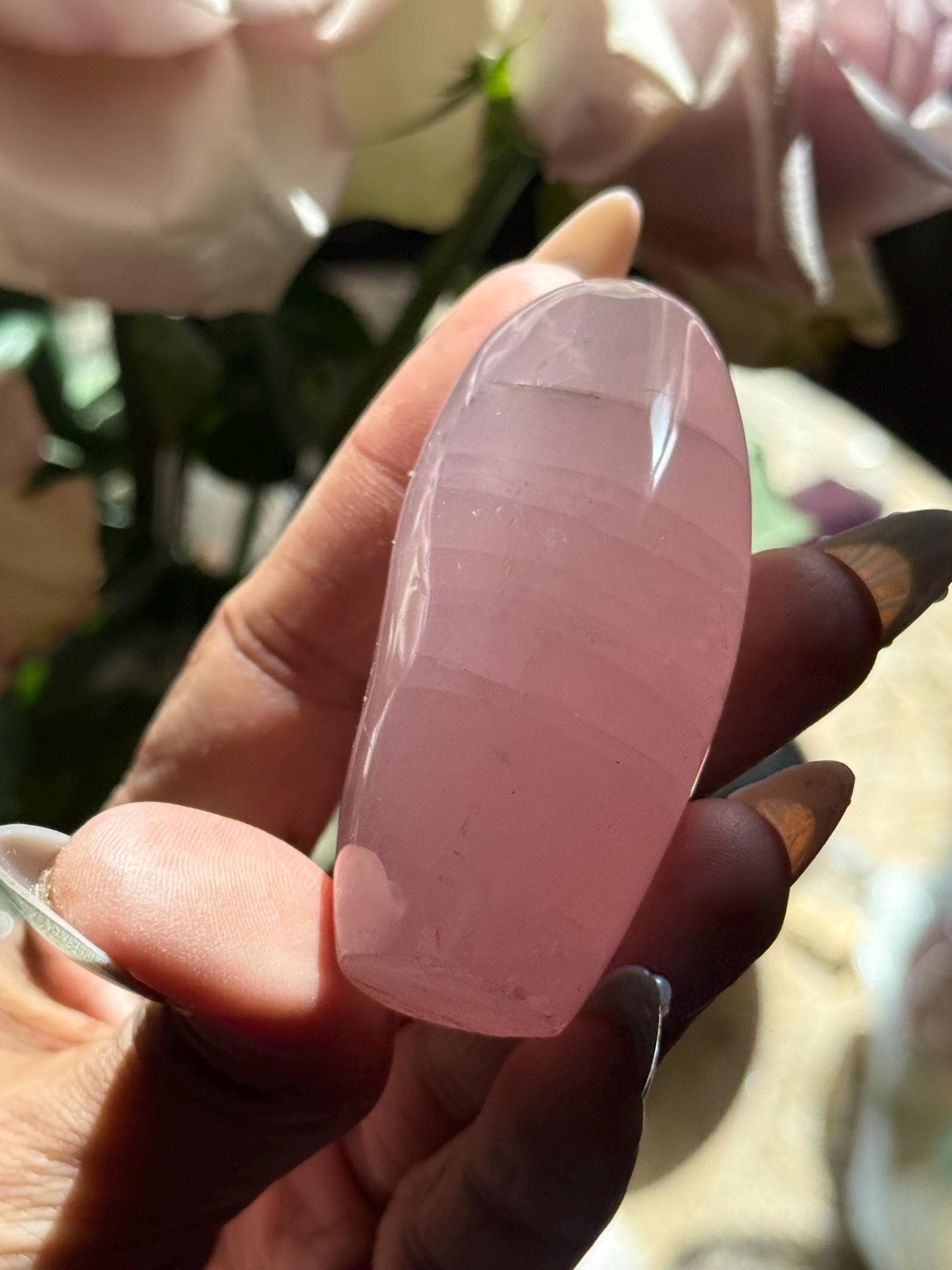 Mozambique Rose Quartz Free Form, Star Rose Quartz Gemstone, Heart Chakra Healing Crystal, Spiritual Gift, MINI