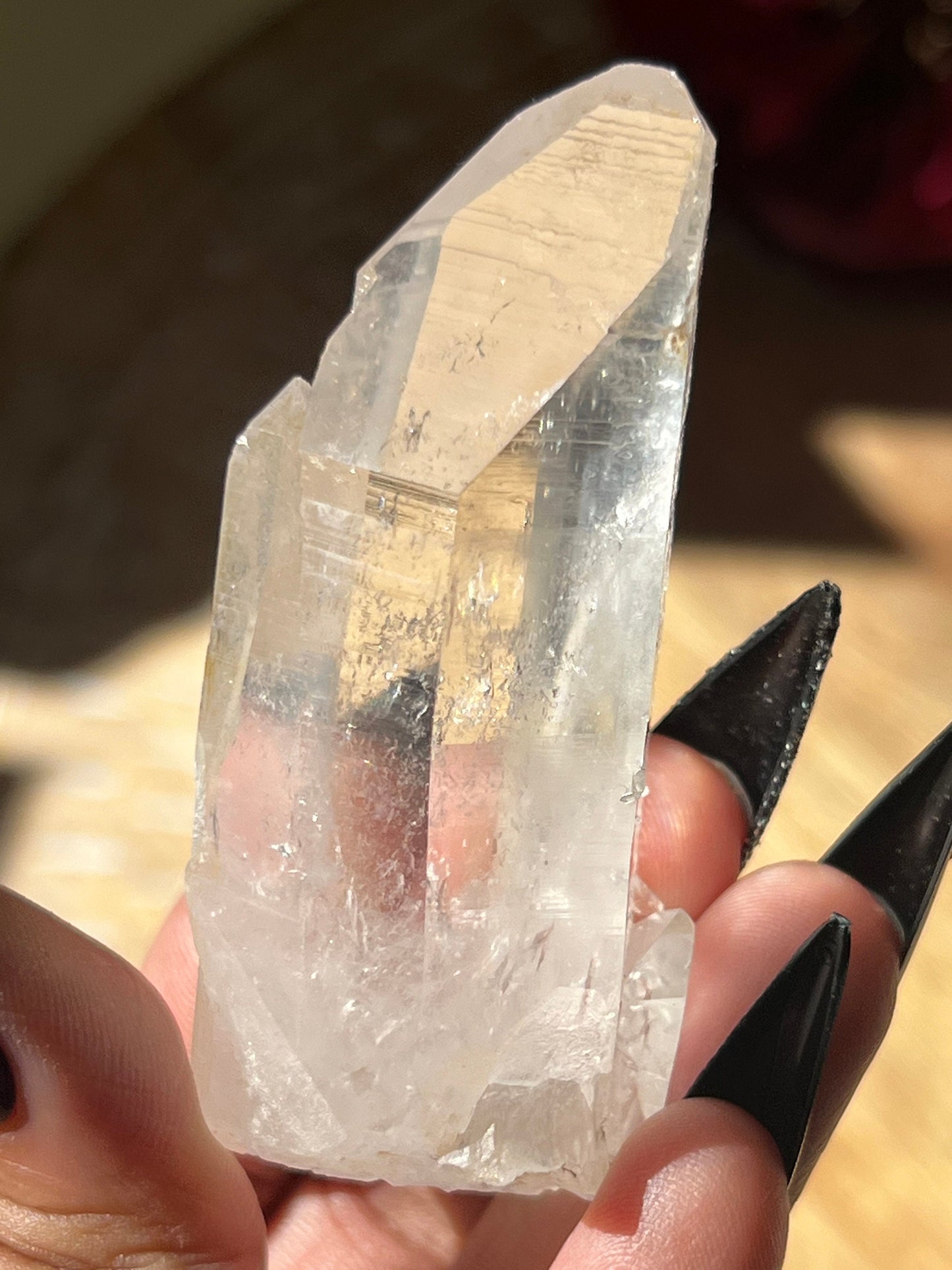 Lemurian Seed Quartz, Colombia Quartz, Record Keeper Quartz, Colombian Lemurian Seed Blade Of Light, Optical Colombian Quartz