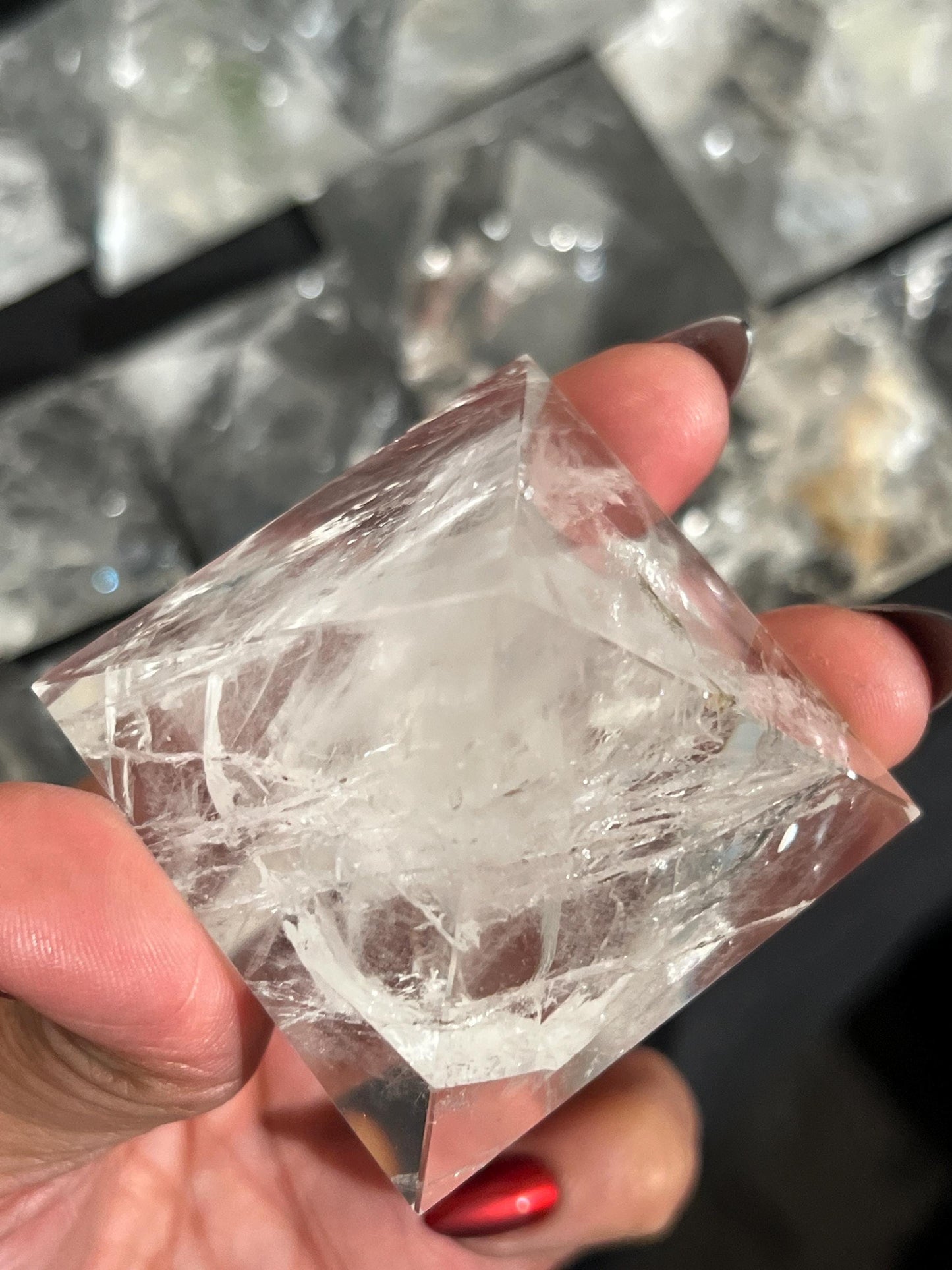 Natural Clear Quartz Pyramid, Clear Quartz Pyramid, Spiritual Home Decoration, Egyptian Pyramid, Crystal Gifts, Metaphysical Gifts