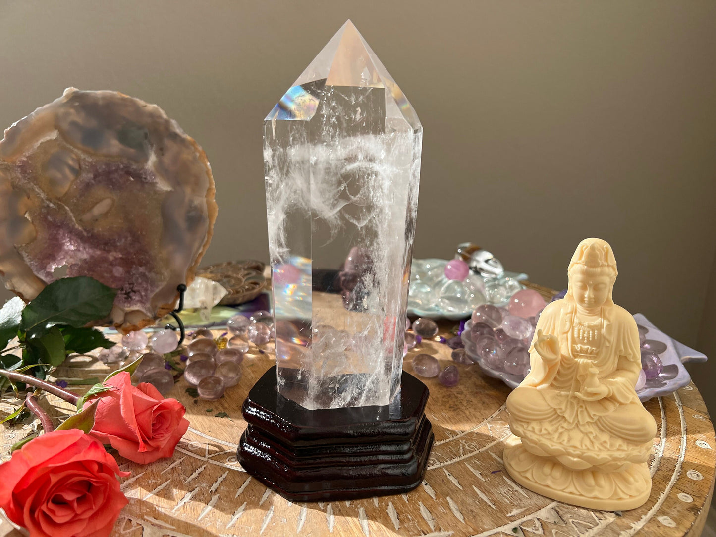 Blue Needle Quartz, Twin Quartz, Blue Lithium Quartz, Natural Clear Quartz, Large Clear Quartz, Luxury Crystals, Master Healer, 2lbs
