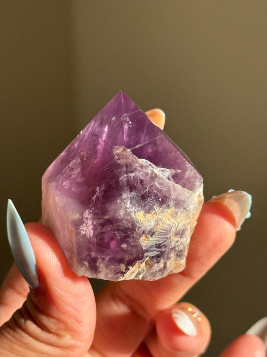 Amethyst Cut Base, Polished Amethyst Rough Points, Dark Purple Amethyst, Rough Amethyst, Amethyst Points, Crystal Gifts, MINI Size