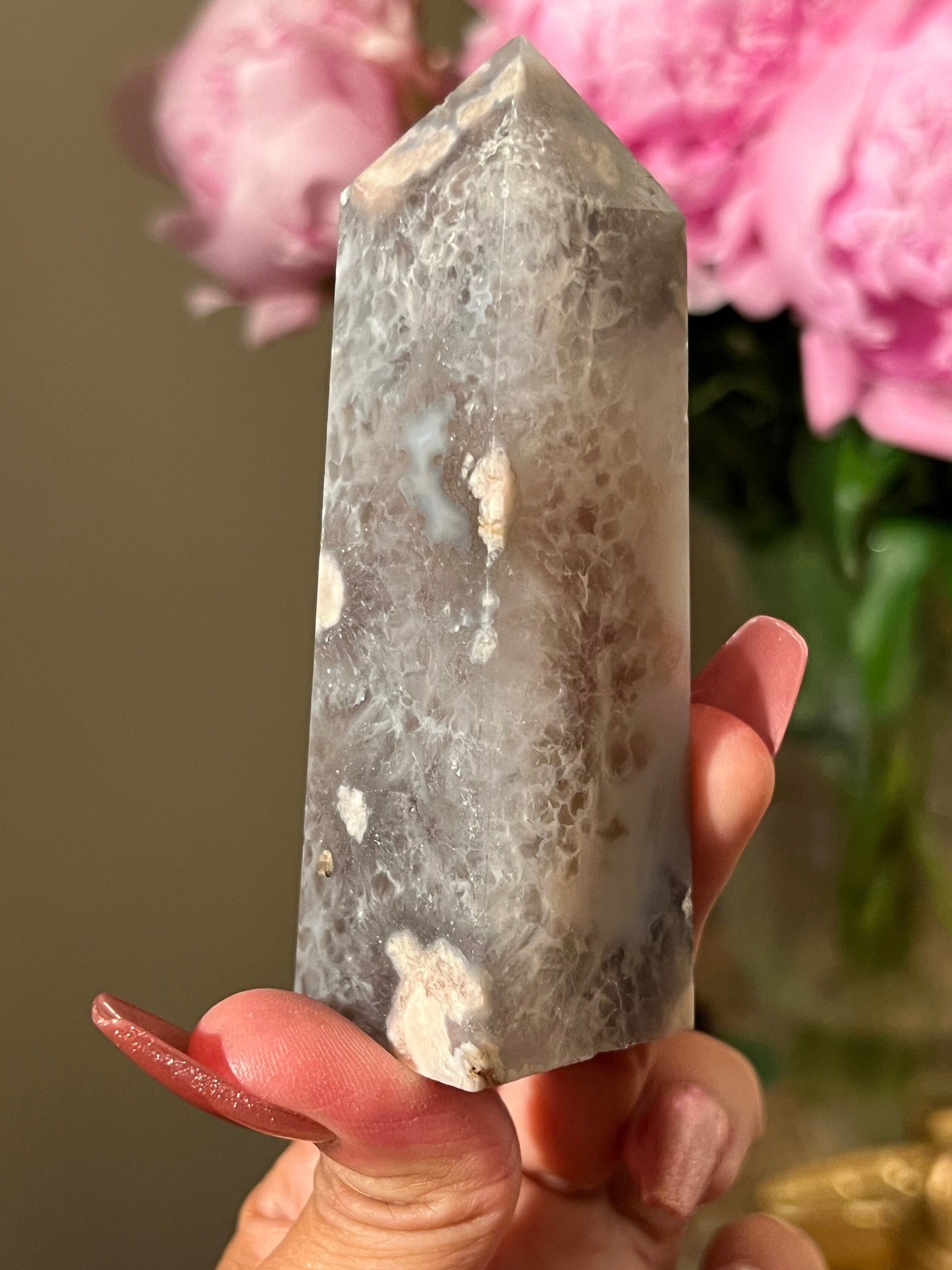 Flower Agate With Green Quartz, Flower agate, Green Quartz Flower Agate, Black Flower Agate, Green Flower Agate, Prasiolite and Flower Agate