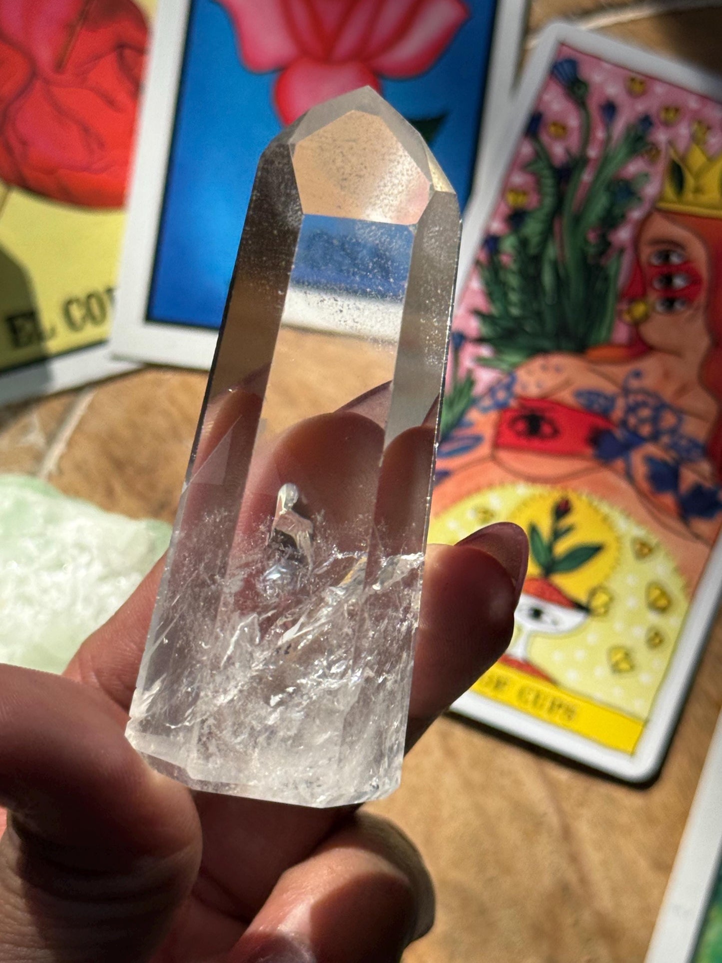 Polished Lemurian Quartz, Phantom Quartz, Lemurian Quartz, Lemurian Seed Quartz, Lodolite Quartz, Quartz from Brazil, Crystal Gifts,