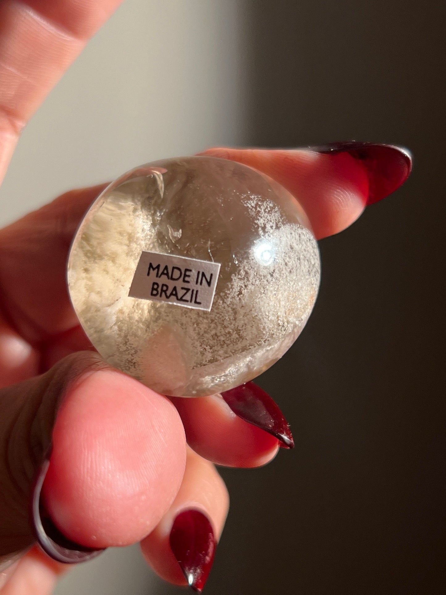 Lodolite Lens, Garden Quartz Garden Quartz Lens, Lodolite Quartz, Lodolite Garden Quartz, Scenic Quartz, Healing Crystals, Small mini