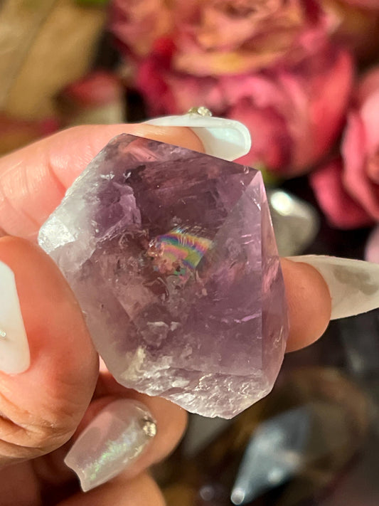 Amethyst Cut Base, Polished Amethyst Rough Points, Dark Purple Amethyst, Rough Amethyst, Amethyst Points, Crystal Gifts, MINI Size