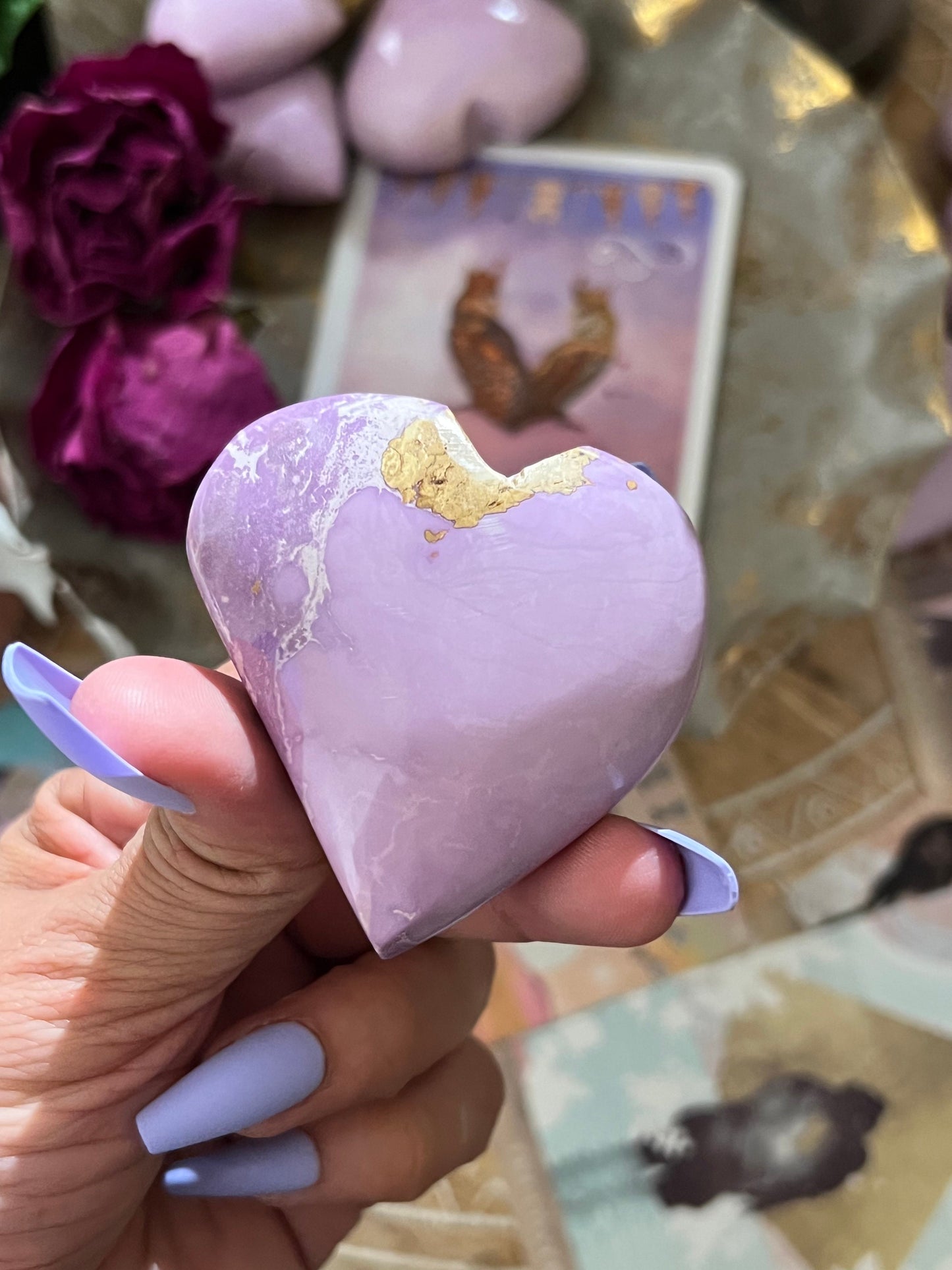 Phosphosiderite Heart From Peru, Rare Phosphosiderite Crystal, Polished Phosphosiderite, Crystal Hearts, Valentines Day Gift, Gift For Her