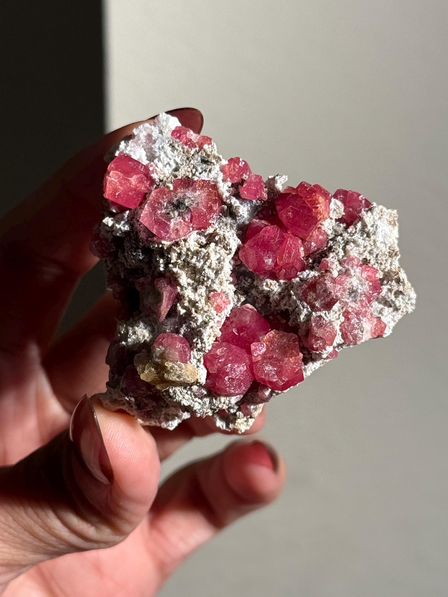 Raspberry Garnet, Grossular Garnet, Raspberry Garnet from Coahuila, Mexico, Raw Mineral Specimen, Garnet, Garnet Raw Stone, Crystal Gifts