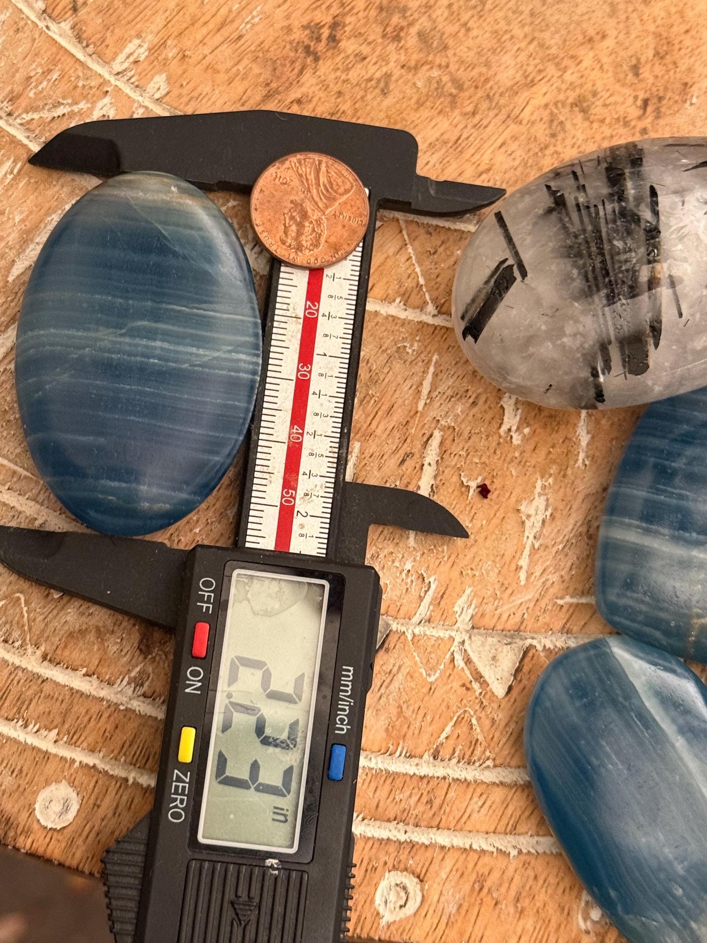 Blue Onyx Palmstone, Lemurian Aquatine, Crystal, Aquarine Palmstone, Metaphysical Gifts, Valentines day Gift, Crystal Gifts, MINI