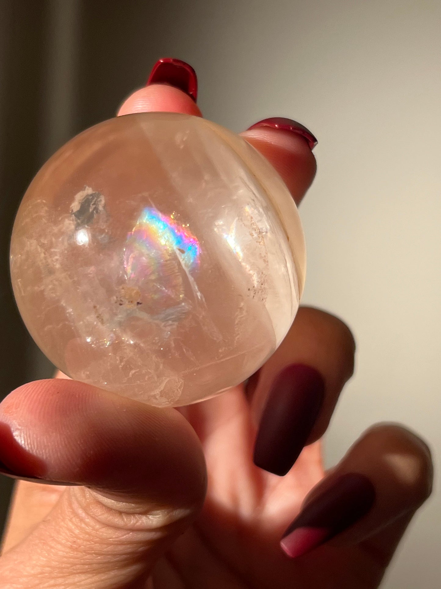 Girasol Quartz, Dendritic Quartz, Crystal Ball, Dendritic Agate, Girasol, Dendritic Quartz, Dendrite, Rainbow Clear Quartz,