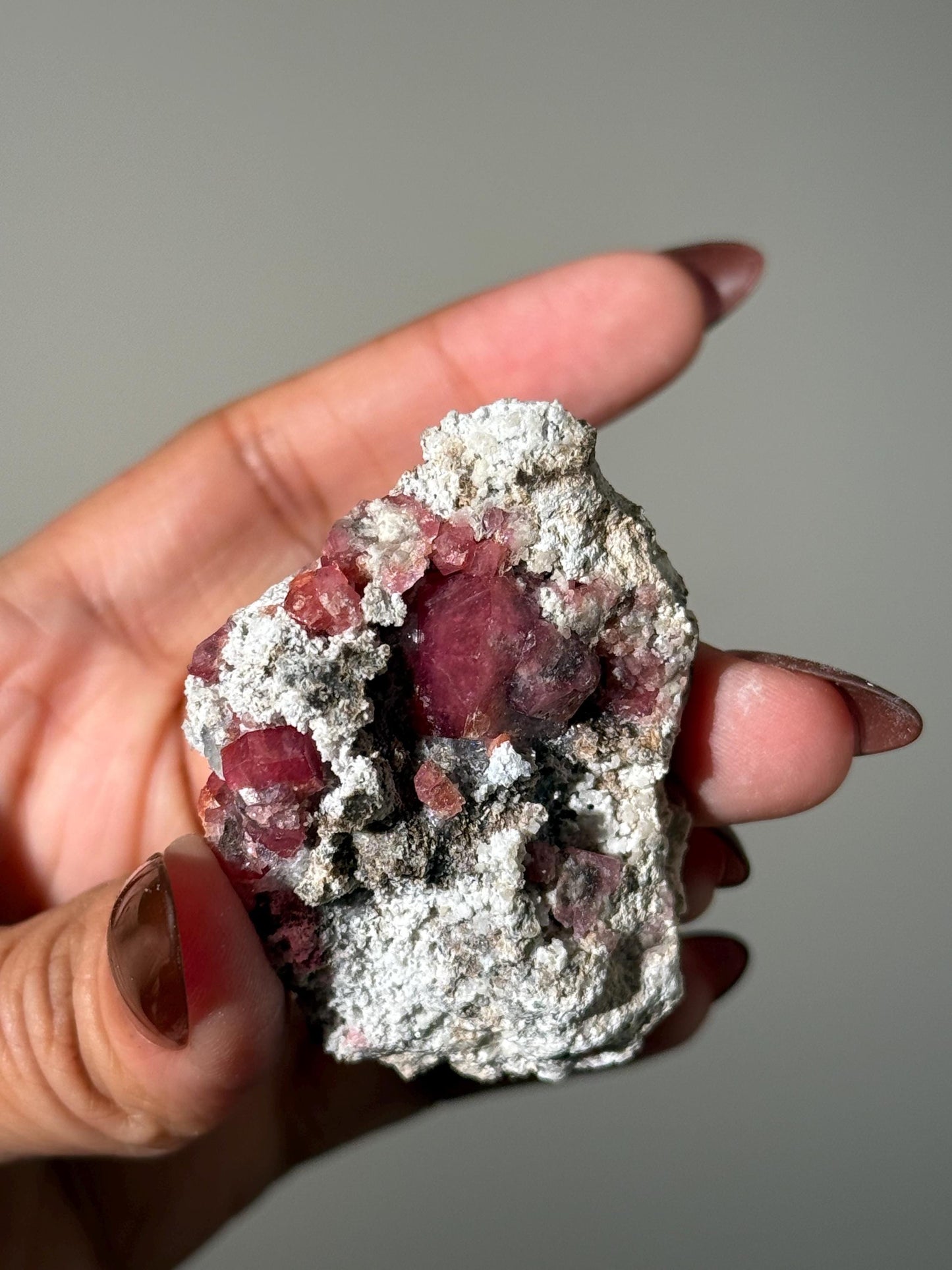 Raspberry Garnet, Grossular Garnet, Raspberry Garnet from Coahuila, Mexico, Raw Mineral Specimen, Garnet, Garnet Raw Stone, Crystal Gifts