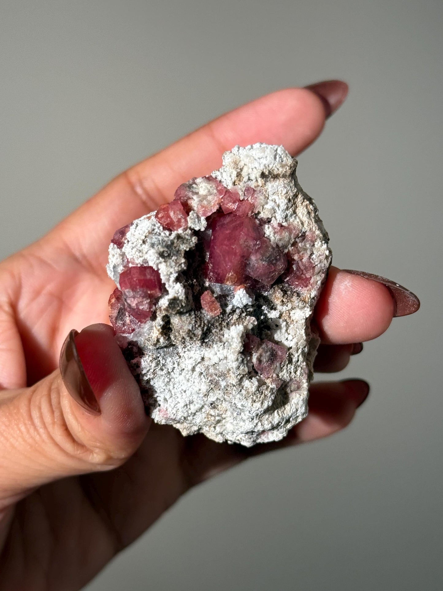 Raspberry Garnet, Grossular Garnet, Raspberry Garnet from Coahuila, Mexico, Raw Mineral Specimen, Garnet, Garnet Raw Stone, Crystal Gifts