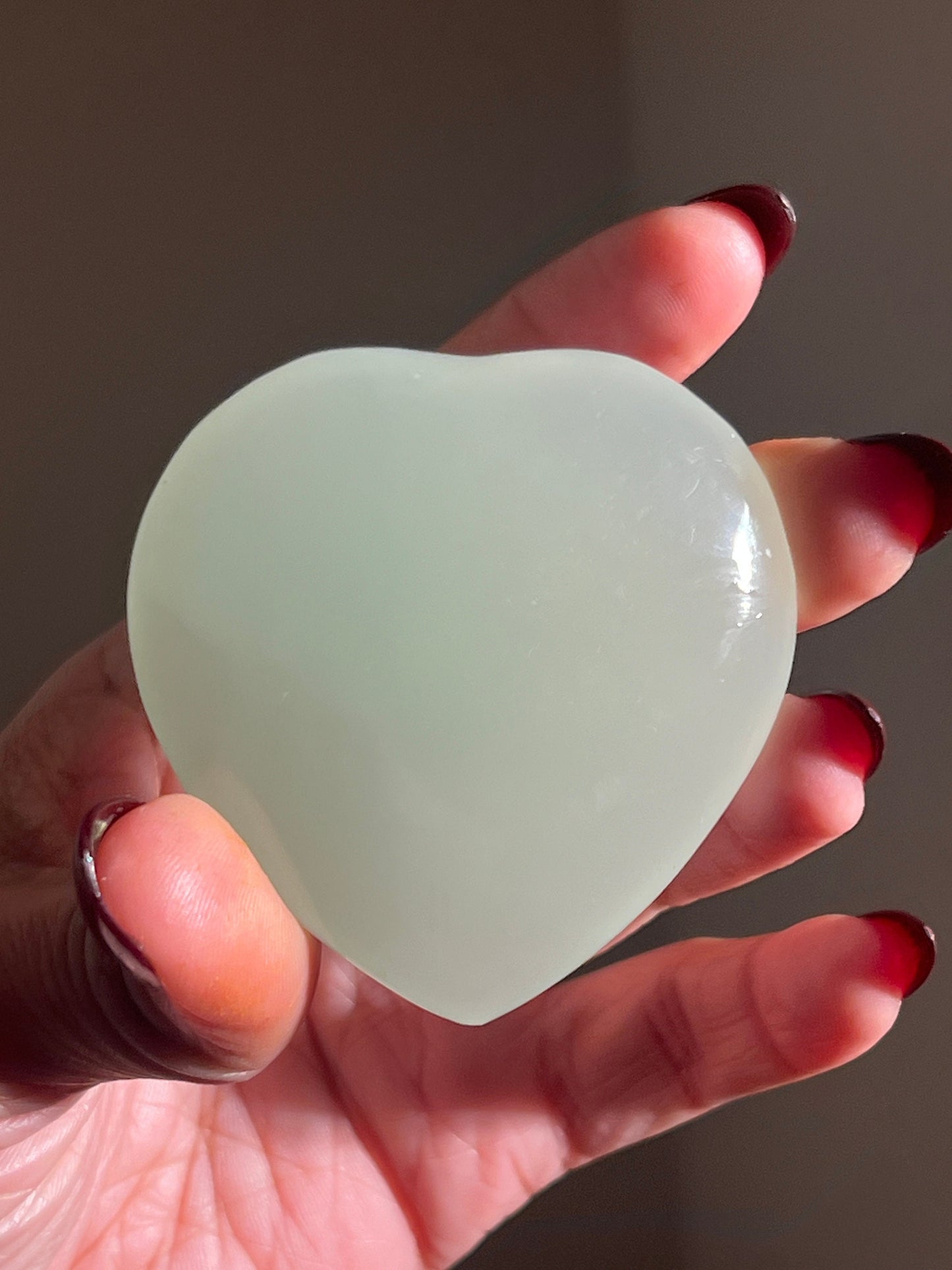 Green Calcite Heart, UV reactive Calcite, High Quality Green Calcite, Pistachio Calcite From Afghanistan