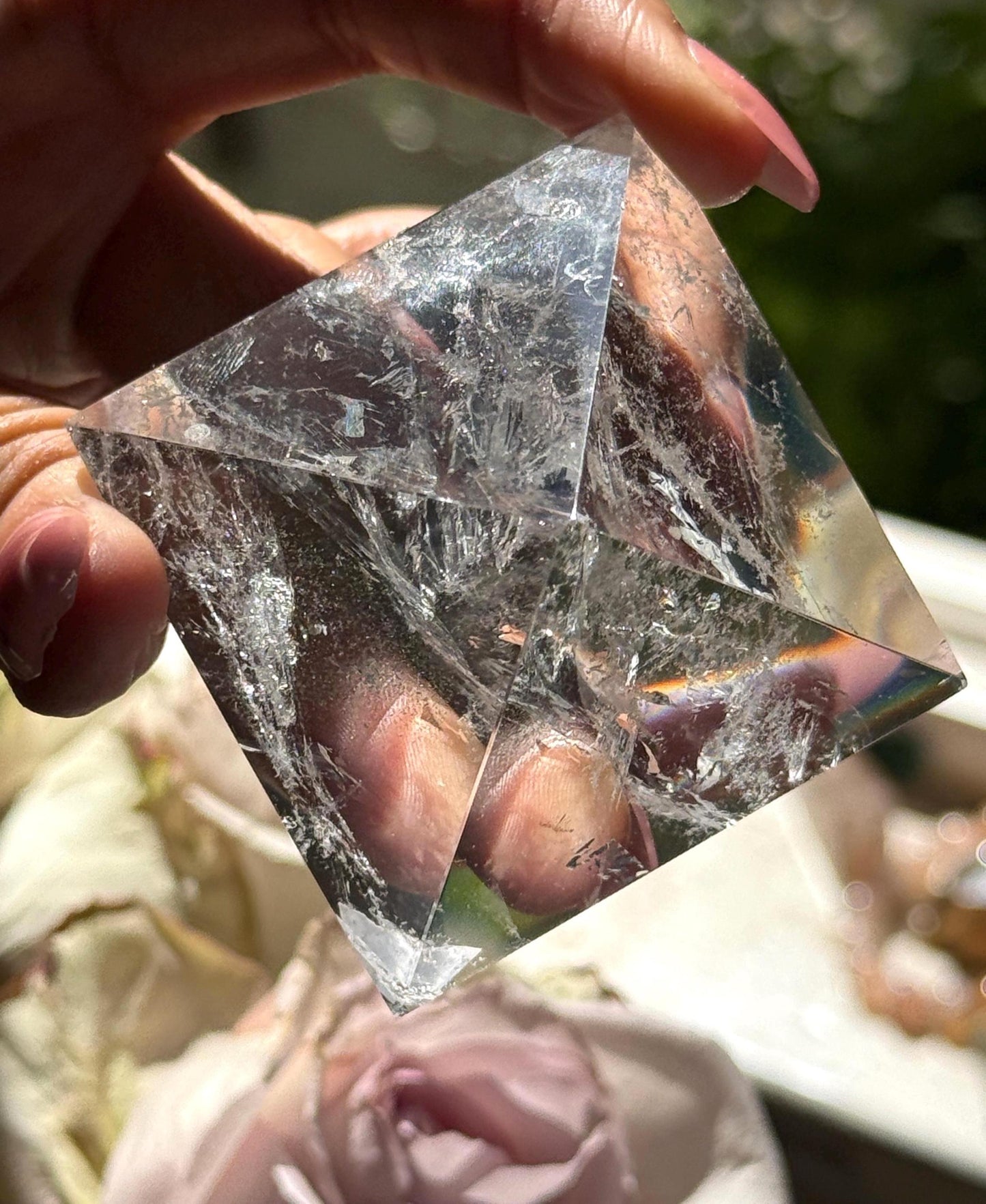 Natural Clear Quartz Pyramid, Clear Quartz Pyramid, Quartz Pyramid, Egyptian Pyramid Crystal Gifts, Spiritual Gifts, Spiritual Decor