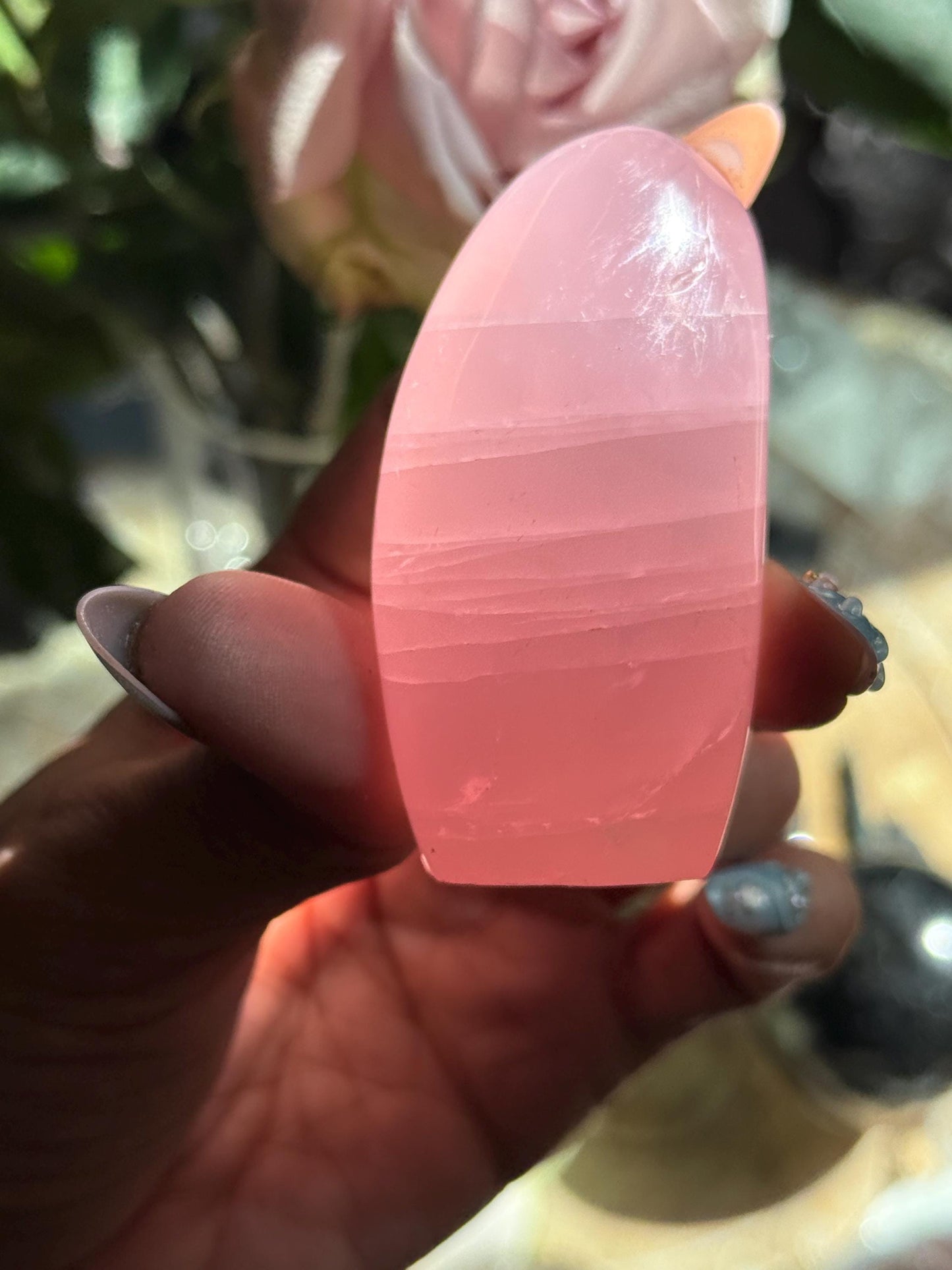 Mozambique Rose Quartz Free Form, Star Rose Quartz Gemstone, Heart Chakra Healing Crystal, Spiritual Gift, MINI