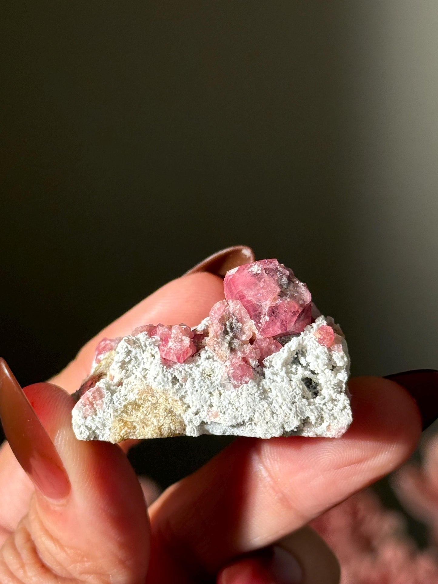 Raspberry Garnet, Grossular Garnet, Raspberry Garnet from Coahuila, Mexico, Raw Mineral Specimen, Garnet, Garnet Raw Stone, Crystal Gifts