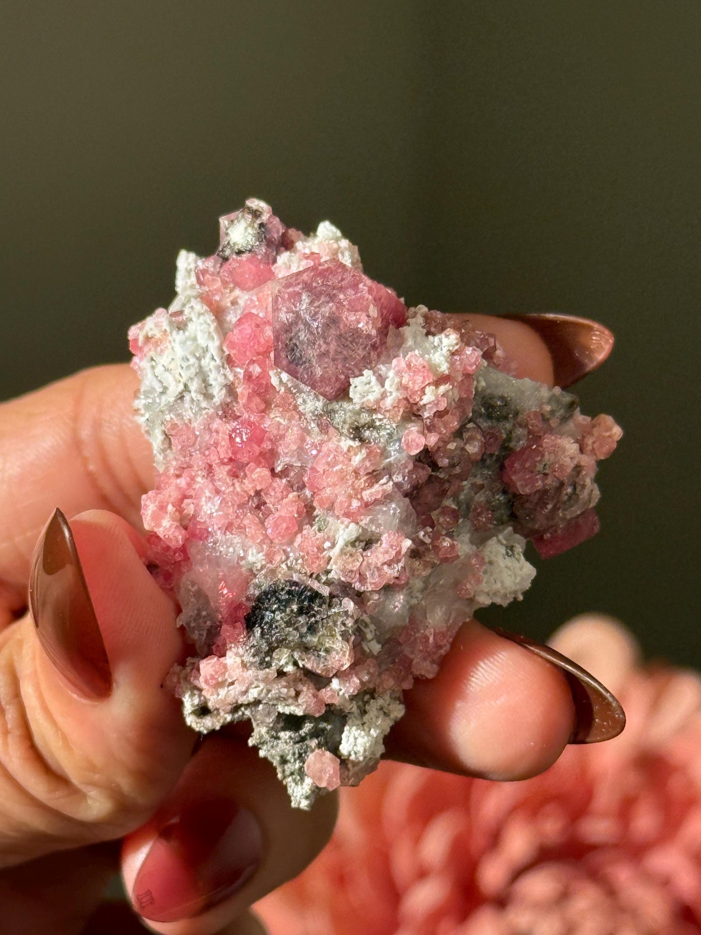 Raspberry Garnet, Grossular Garnet, Raspberry Garnet from Coahuila, Mexico, Raw Mineral Specimen, Garnet, Garnet Raw Stone, Crystal Gifts