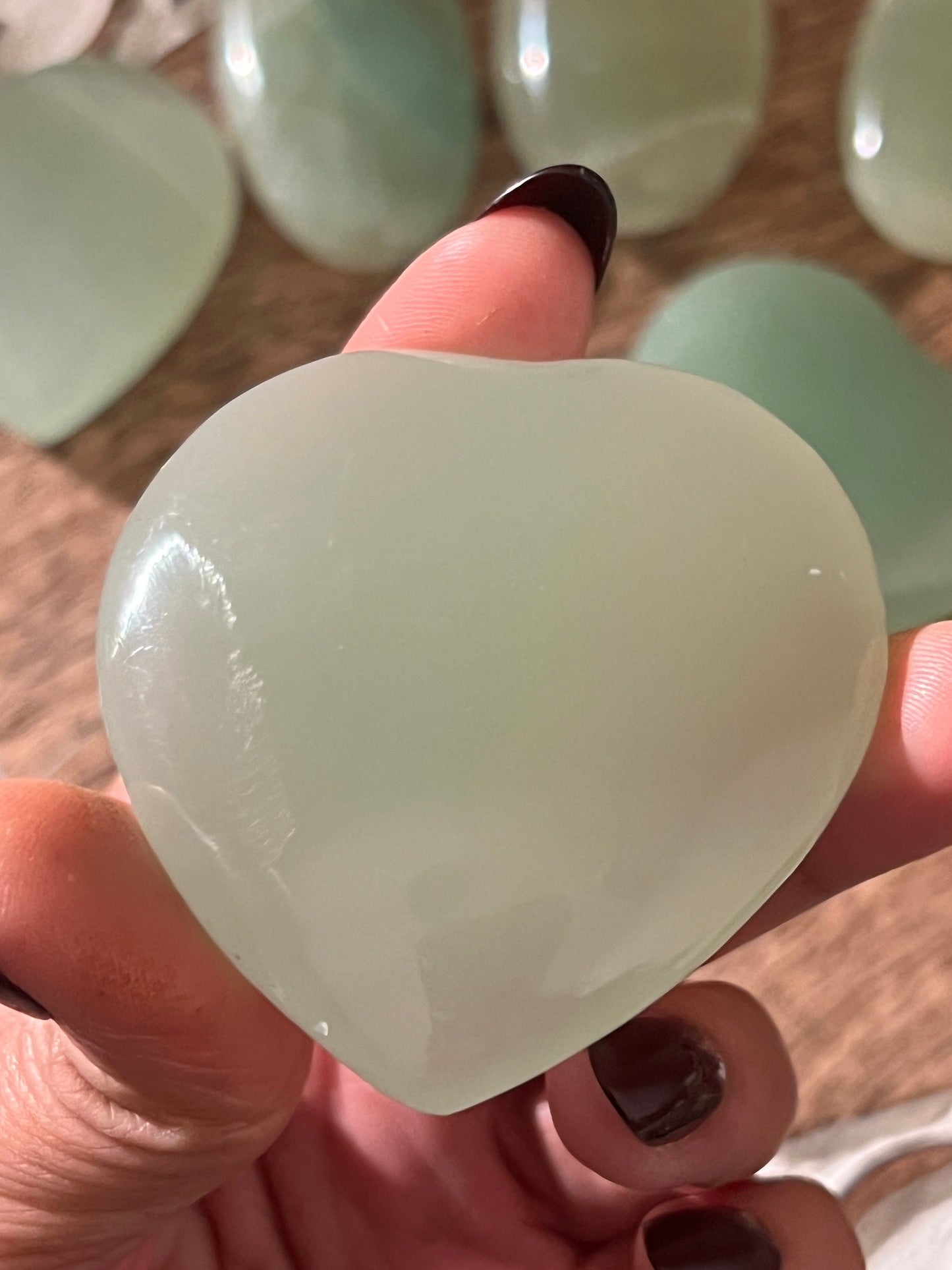 Green Calcite Heart, UV reactive Calcite, High Quality Green Calcite, Pistachio Calcite From Afghanistan