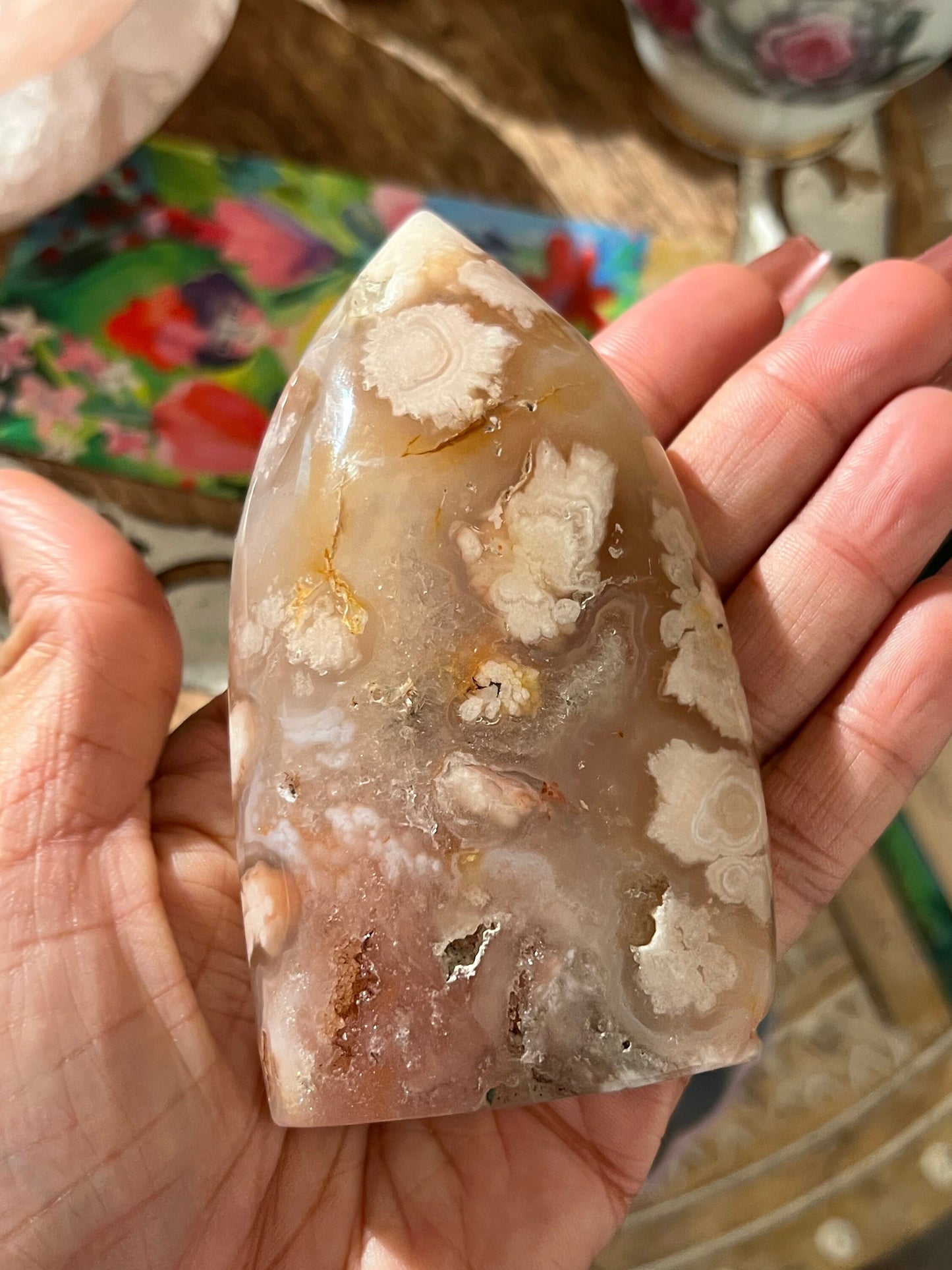 Druzy Flower Agate, Pink Flower Agate, Flower Agate and Quartz, Pink Amethyst, Pink Flower Agate, Pink Amethyst free form, Small Size