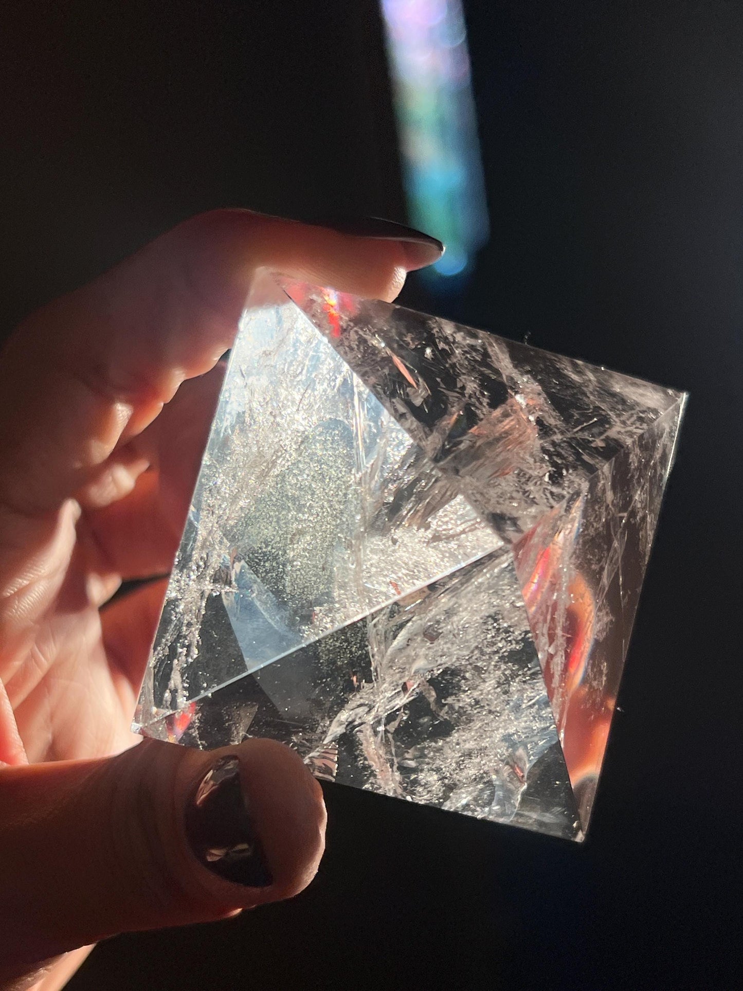 Natural Clear Quartz Pyramid, Clear Quartz Pyramid, Quartz Pyramid, Egyptian Pyramid Crystal Gifts, Spiritual Gifts, Spiritual Decor
