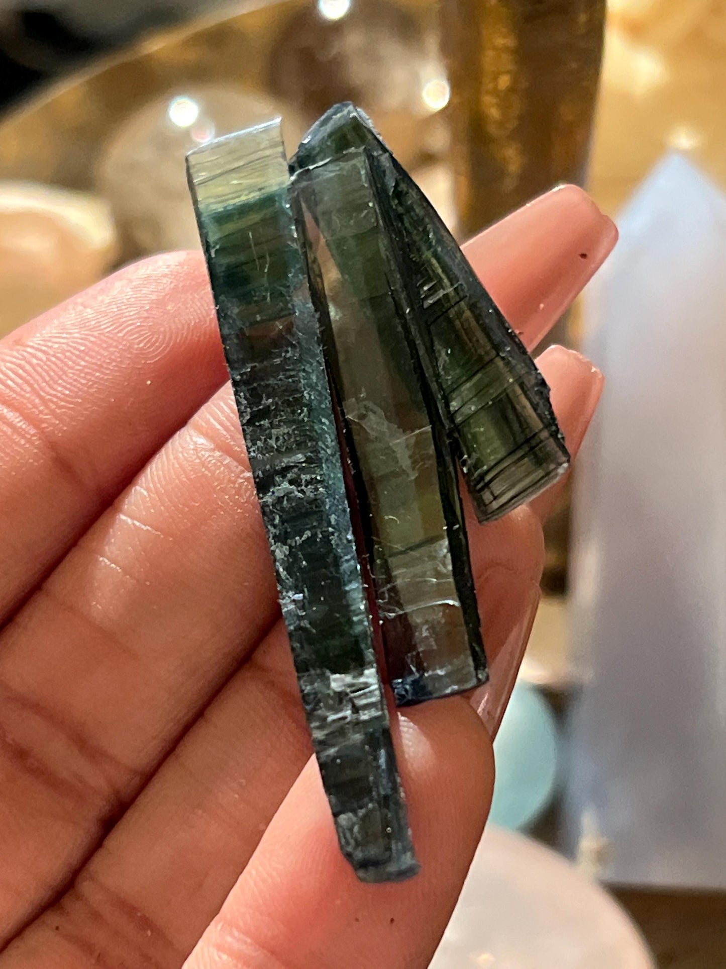 Bottle of Vivinite, Vivianite from Brazil, Raw Specimen, Home Decor, Vivianite, Crystal Gifts,