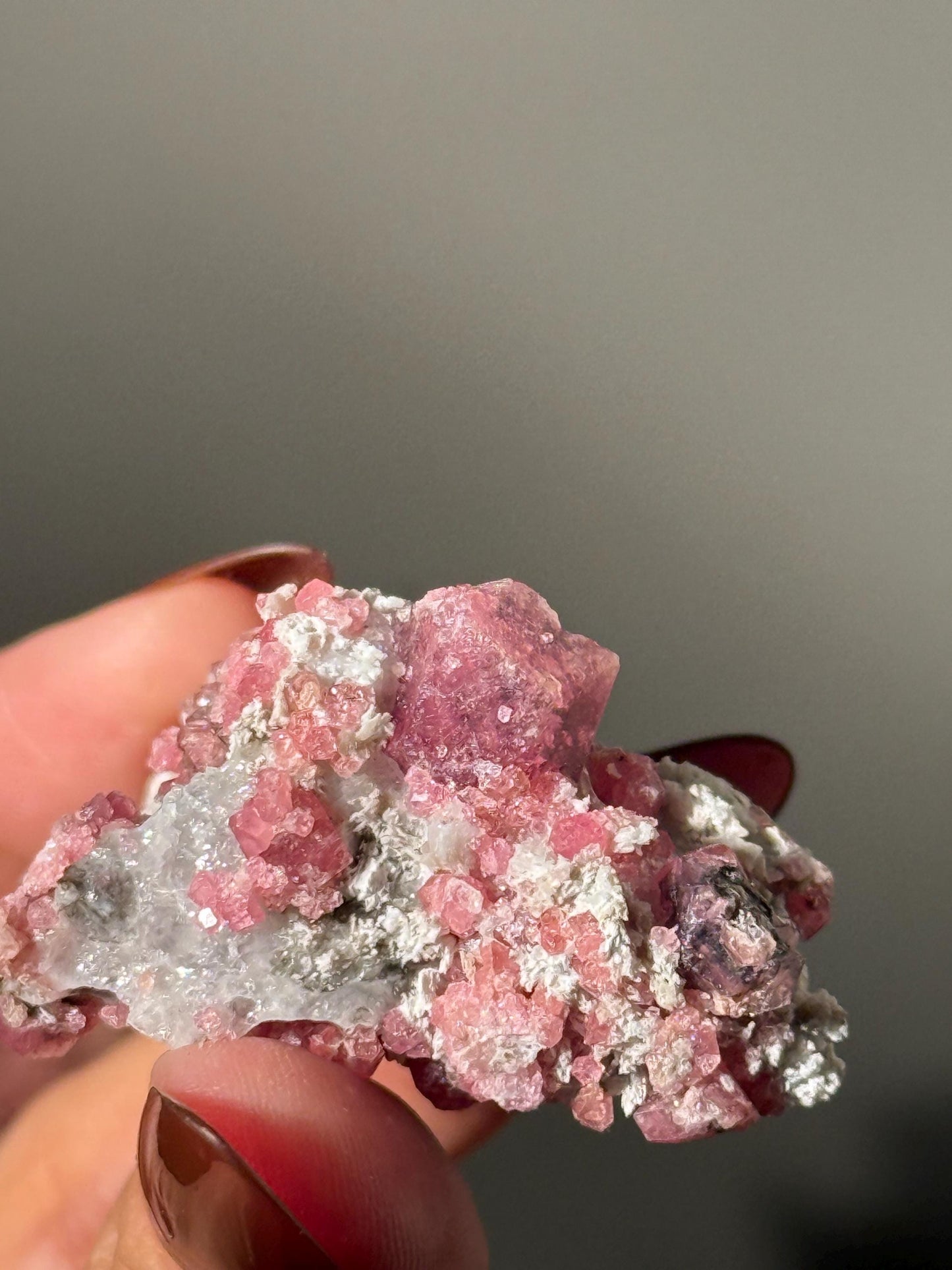 Raspberry Garnet, Grossular Garnet, Raspberry Garnet from Coahuila, Mexico, Raw Mineral Specimen, Garnet, Garnet Raw Stone, Crystal Gifts