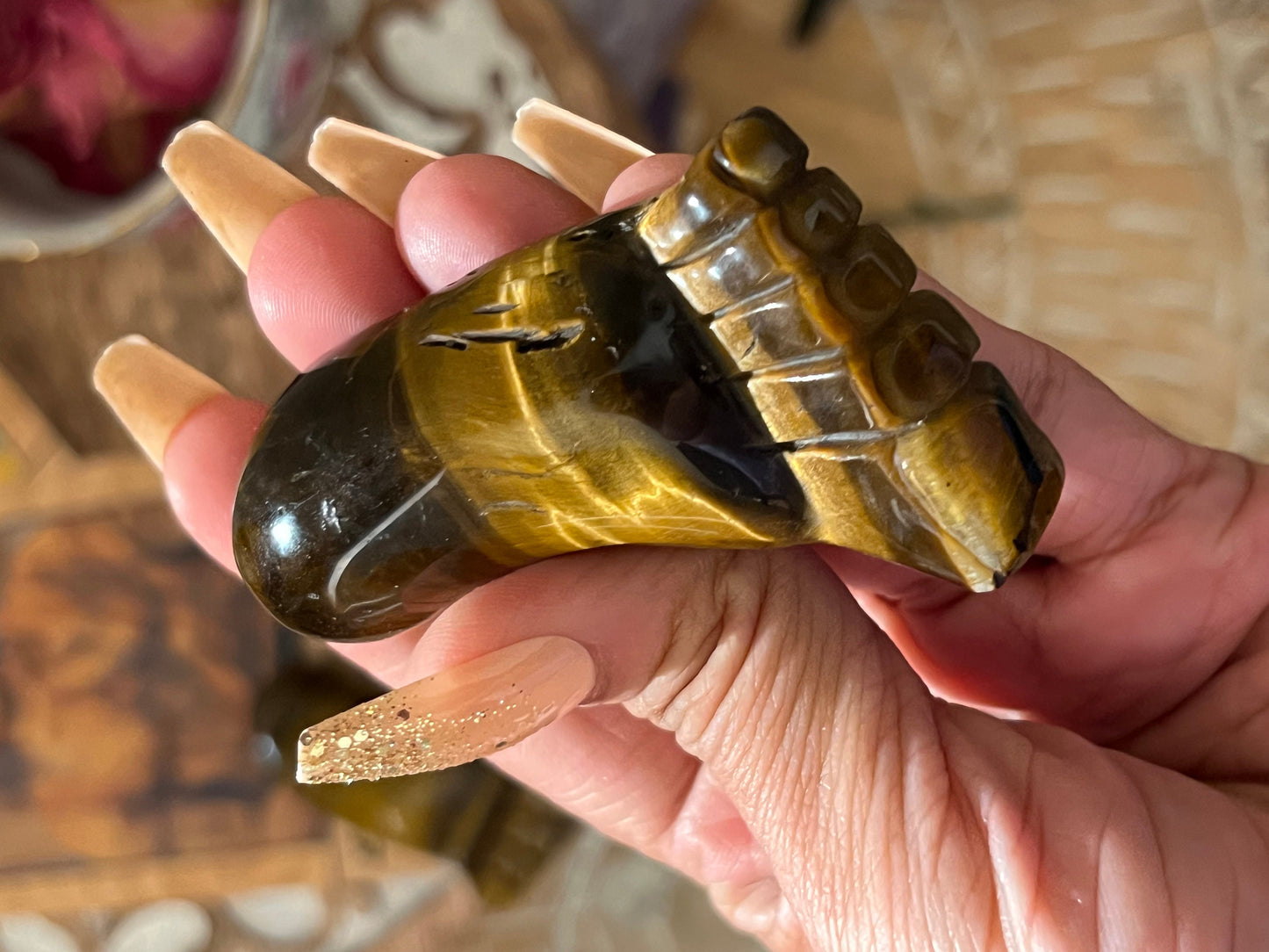 Tiger Eye Foot, Tiger Eye Feet, Tiger Eye Carving, Tiger Eye, Crystal Gifts, Crystal Carvings, Cute Gifts, Feng Shui Decoration,