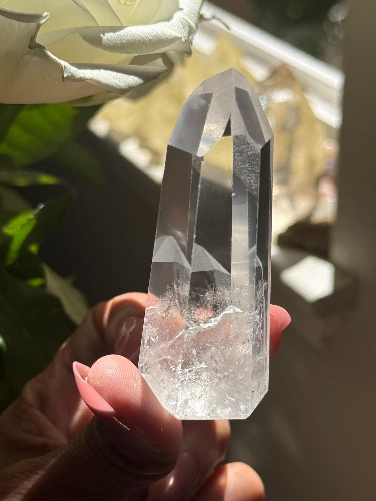 Polished Lemurian Quartz, Phantom Quartz, Lemurian Quartz, Lemurian Seed Quartz, Lodolite Quartz, Quartz from Brazil, Crystal Gifts,