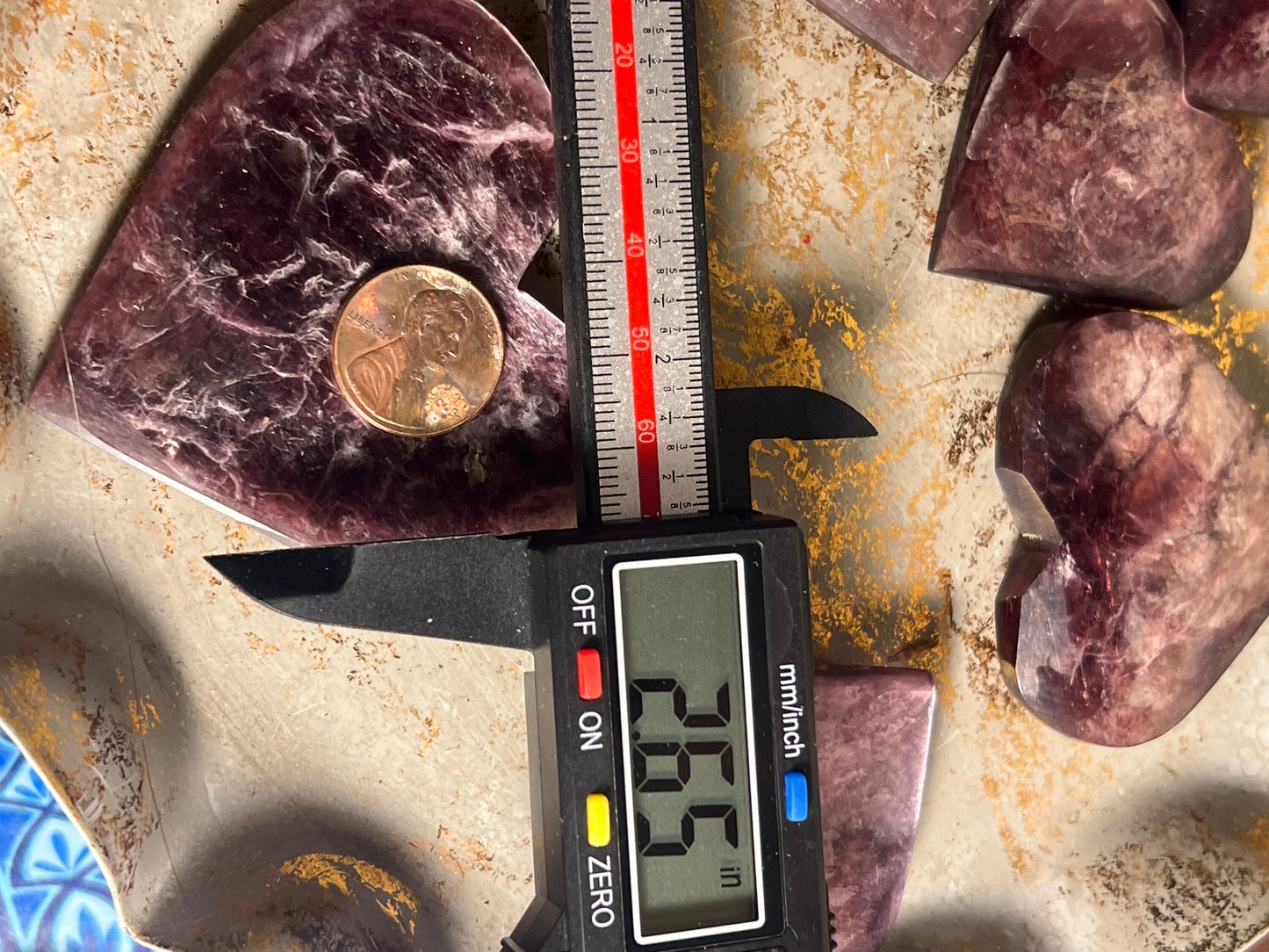 Flashy Purple Mica Heart, Lepidolite Heart, Crystal hearts, Gem Lepidolite, Mica Palm stone, Crystal Jewelry, Crystal Gifts, Small