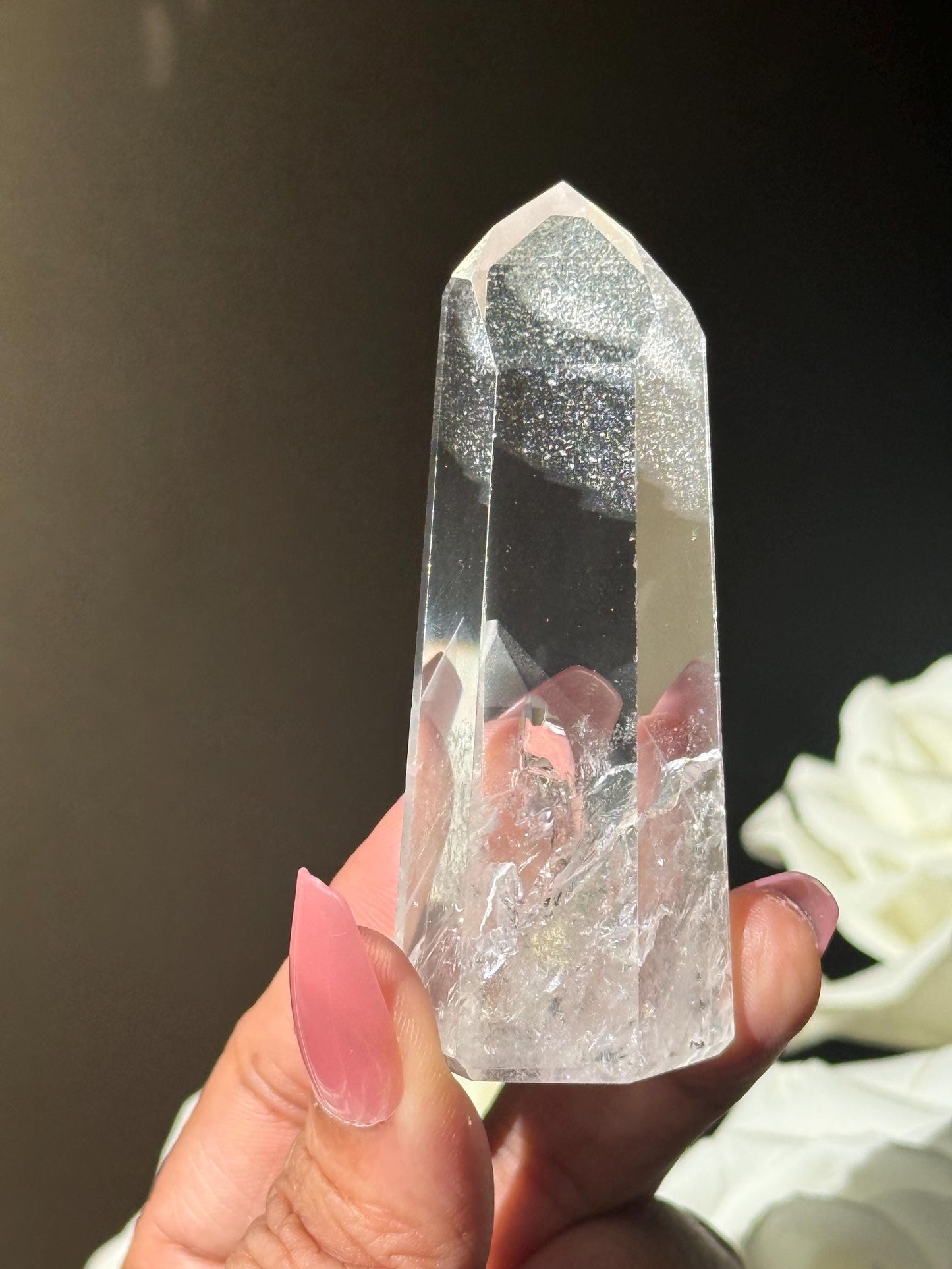 Polished Lemurian Quartz, Phantom Quartz, Lemurian Quartz, Lemurian Seed Quartz, Lodolite Quartz, Quartz from Brazil, Crystal Gifts,