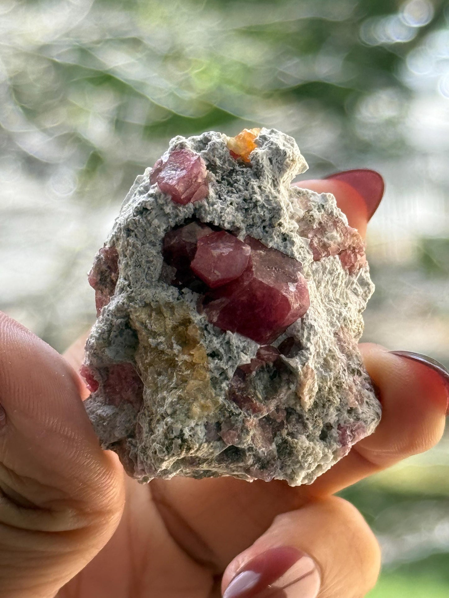 Raspberry Garnet, Grossular Garnet, Raspberry Garnet from Coahuila, Mexico, Raw Mineral Specimen, Garnet, Garnet Raw Stone, Crystal Gifts