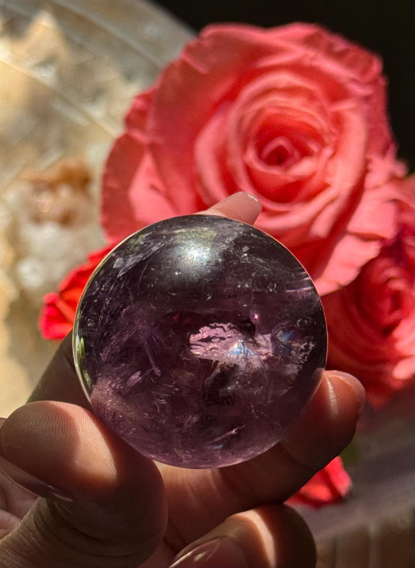 Small Amethyst Sphere, Purple Jelly Amethyst, High Quality Amethyst, Amethyst Sphere,