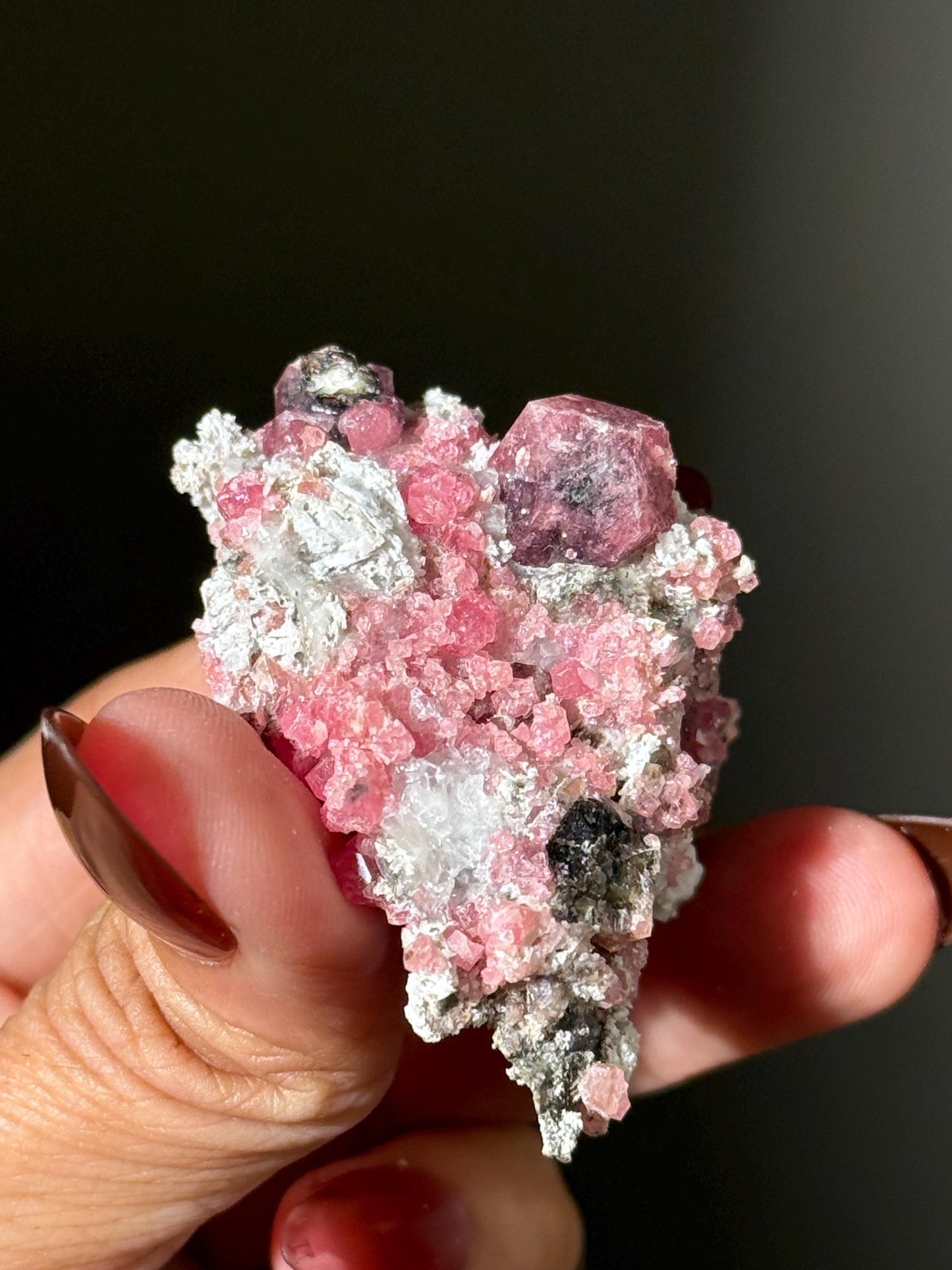 Raspberry Garnet, Grossular Garnet, Raspberry Garnet from Coahuila, Mexico, Raw Mineral Specimen, Garnet, Garnet Raw Stone, Crystal Gifts