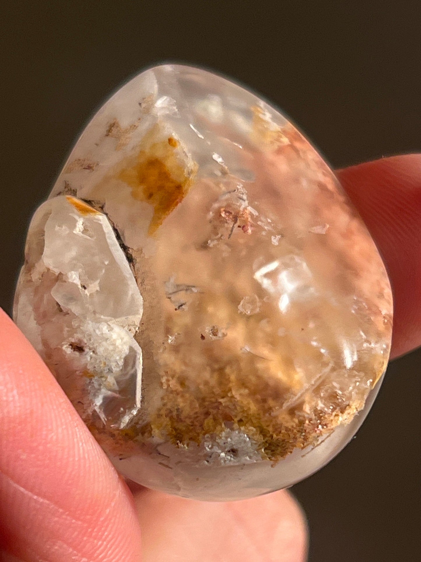 Mini Lodolite Lens, Garden Quartz Garden Quartz Lens, Lodolite Quartz, Lodolite Garden Quartz, Scenic Quartz, Crystals Gift, REGULAR GRADE