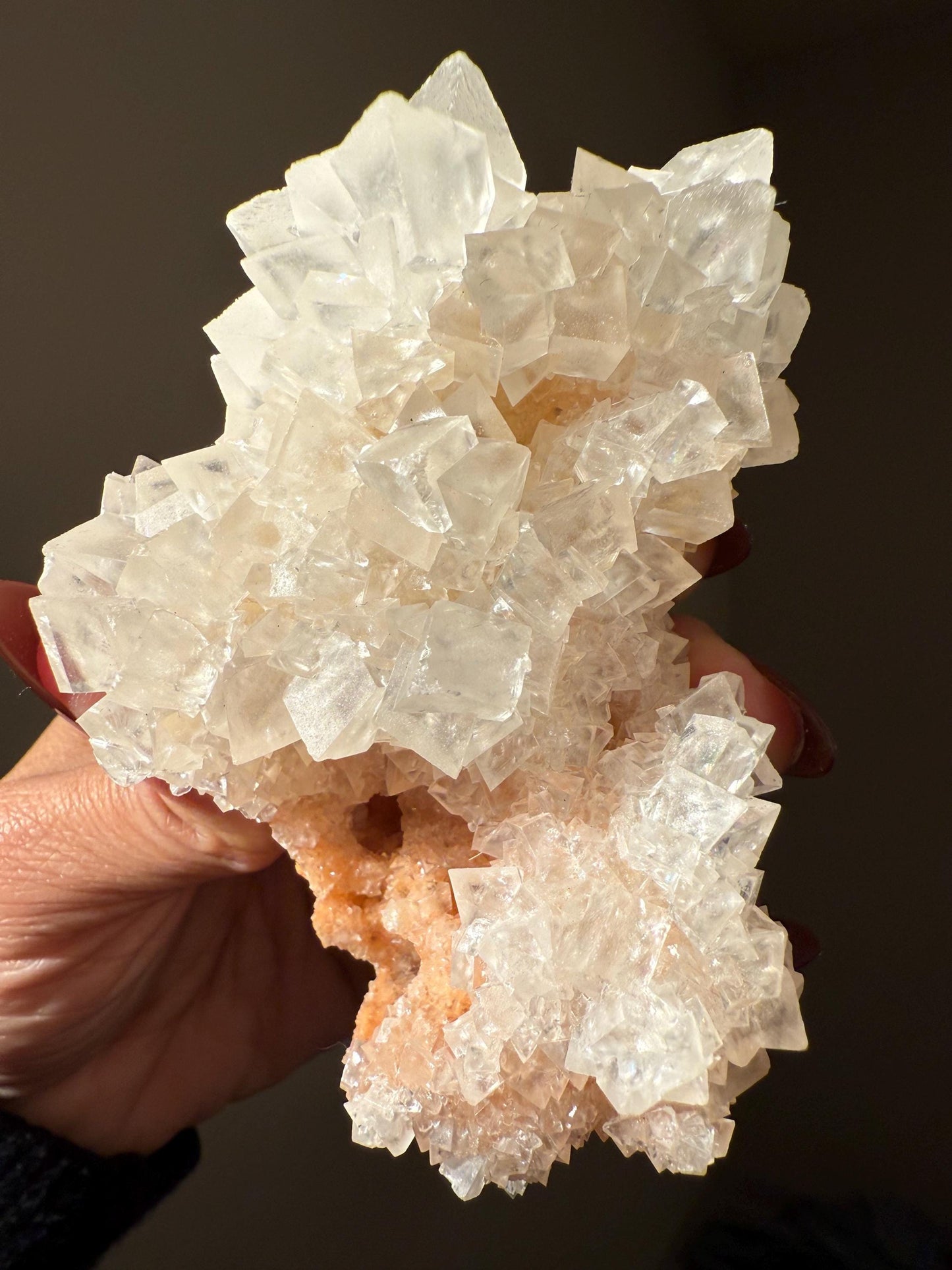 Cubic Calcite Specimen, Calcite From India, Raw Calcite, UV reactive Calcite from India, Fluorescent Mineral Specimen, Tucson Gem show Find