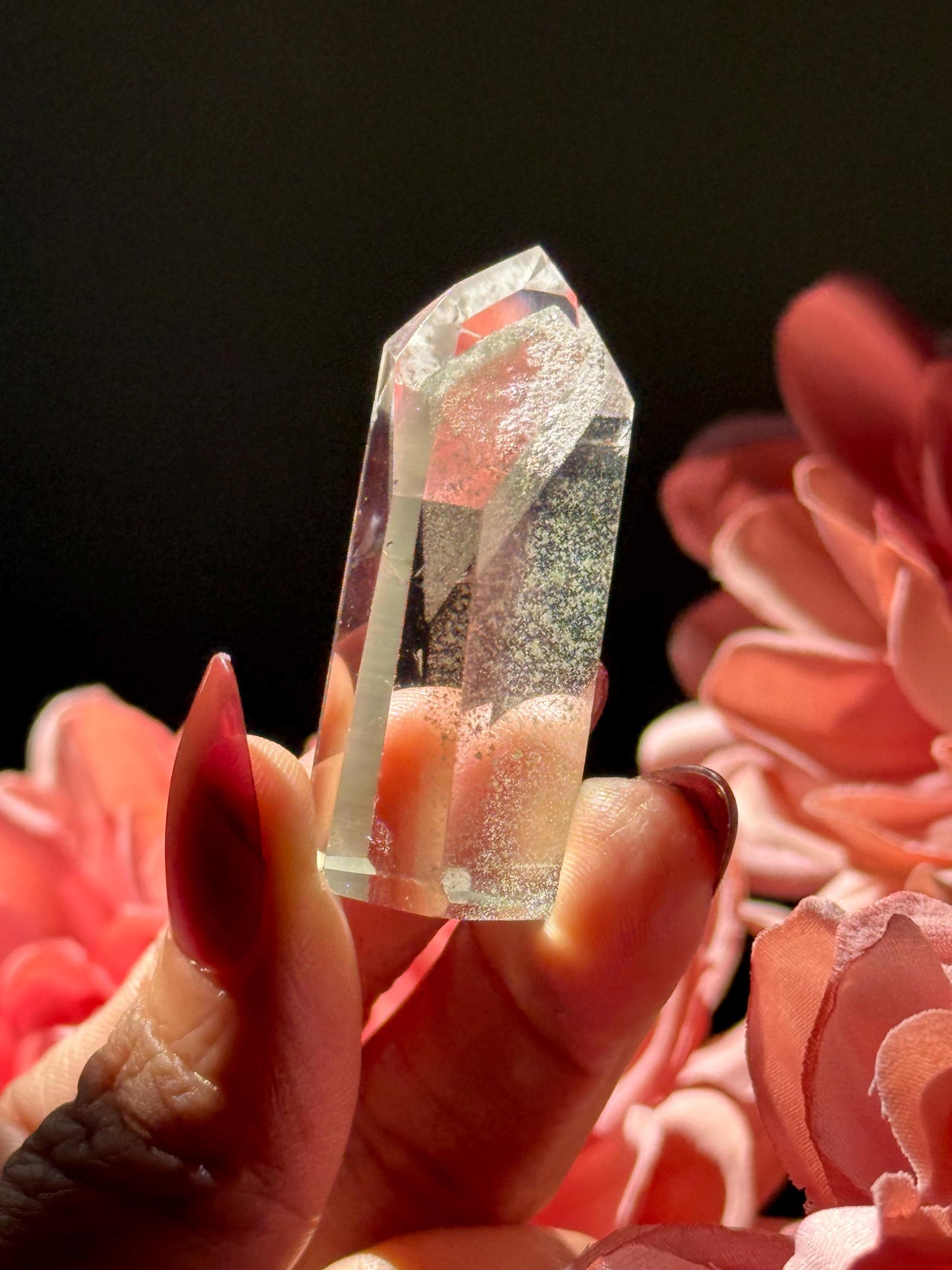 Mini Phantom Quartz, Lemurian Quartz, Lemurian Seed Quartz, Lodolite Quartz, Green Garden Quartz, Crystals, Mountain Phantom Quartz