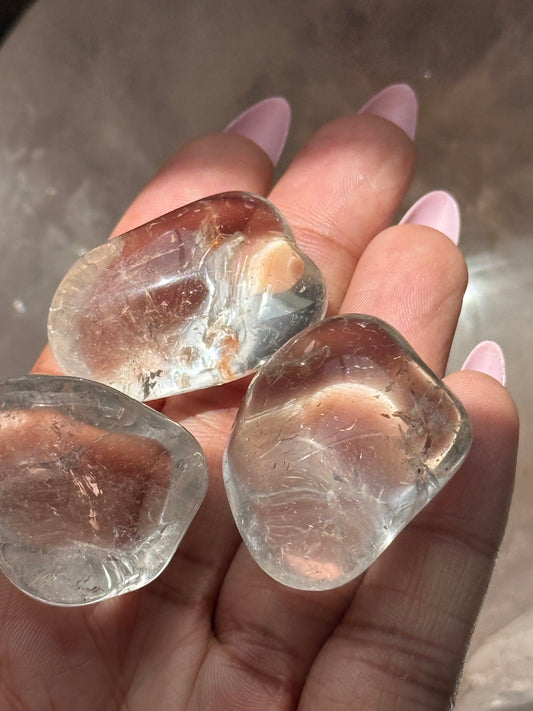 Clear Quartz Tumble, Natural Clear Quartz