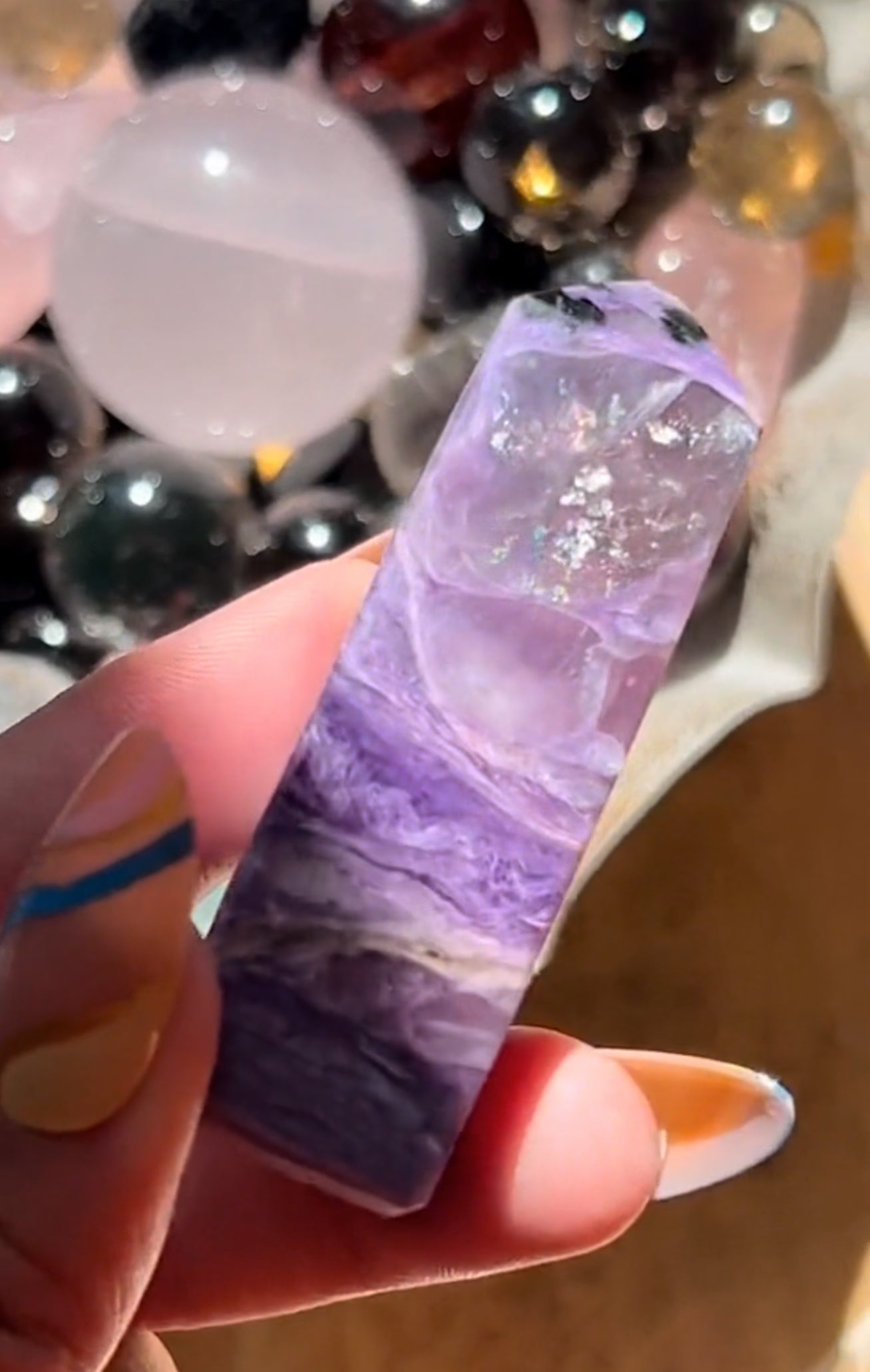 Rare Charoite With Rainbow, Charoite, Purple Charoite, Small