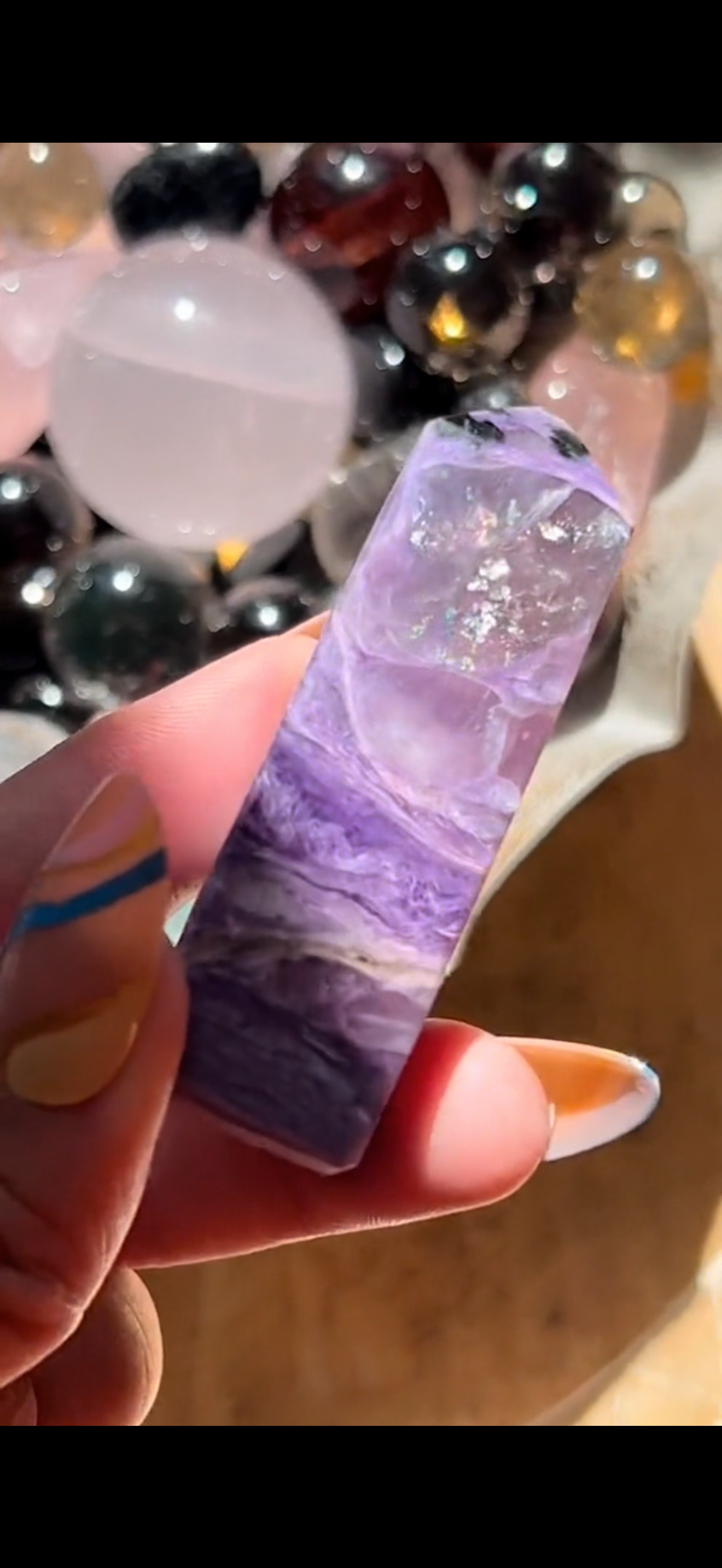 Rare Charoite With Rainbow, Charoite, Purple Charoite, Small