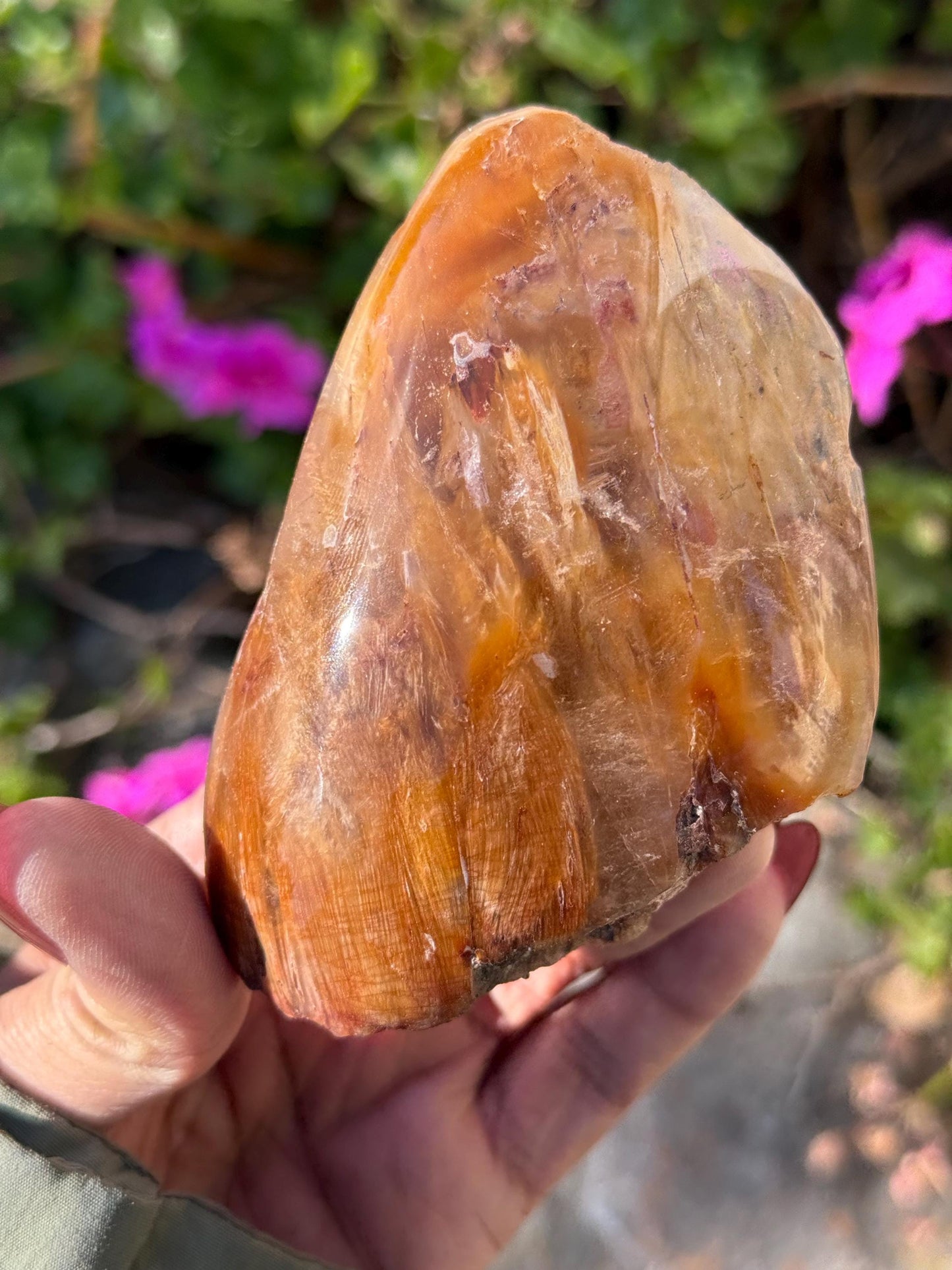 Rabbit Hair Quartz, Orange Rutilated Quartz, Amphibole Quartz, Orange Rutilated Quartz, Amphiboles, Rough Polished Amphibole, Crystal Gifts