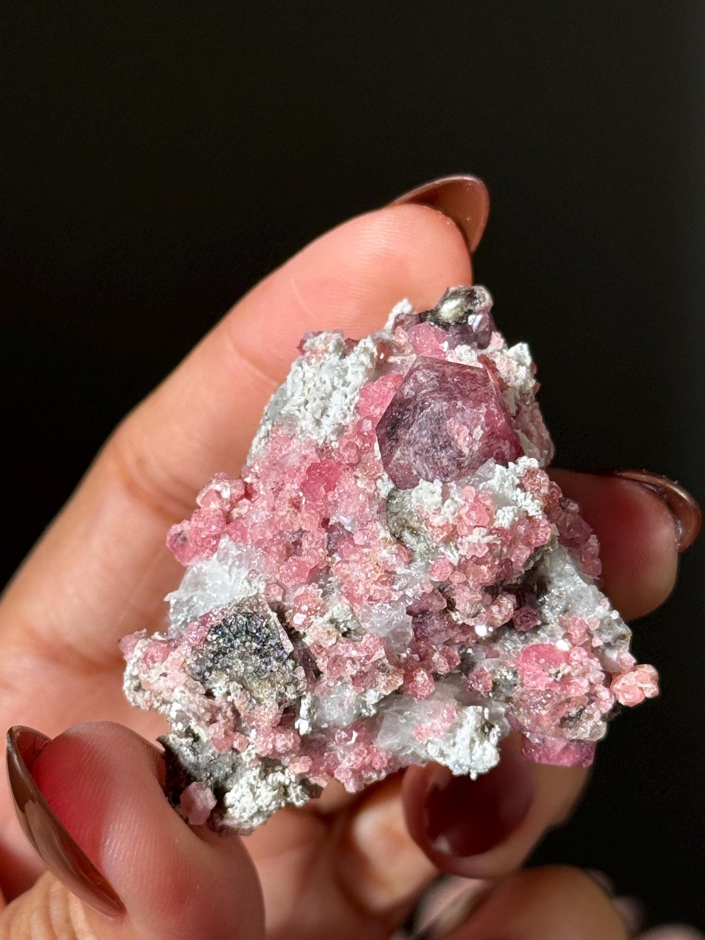 Raspberry Garnet, Grossular Garnet, Raspberry Garnet from Coahuila, Mexico, Raw Mineral Specimen, Garnet, Garnet Raw Stone, Crystal Gifts