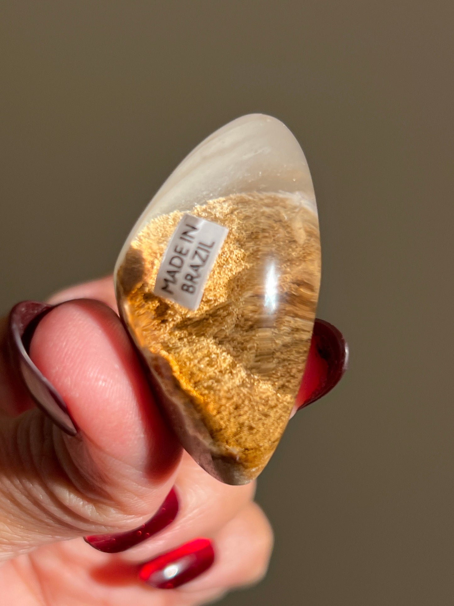 Lodolite Lens, Garden Quartz Garden Quartz Lens, Lodolite Quartz, Lodolite Garden Quartz, Scenic Quartz, Healing Crystals, Small