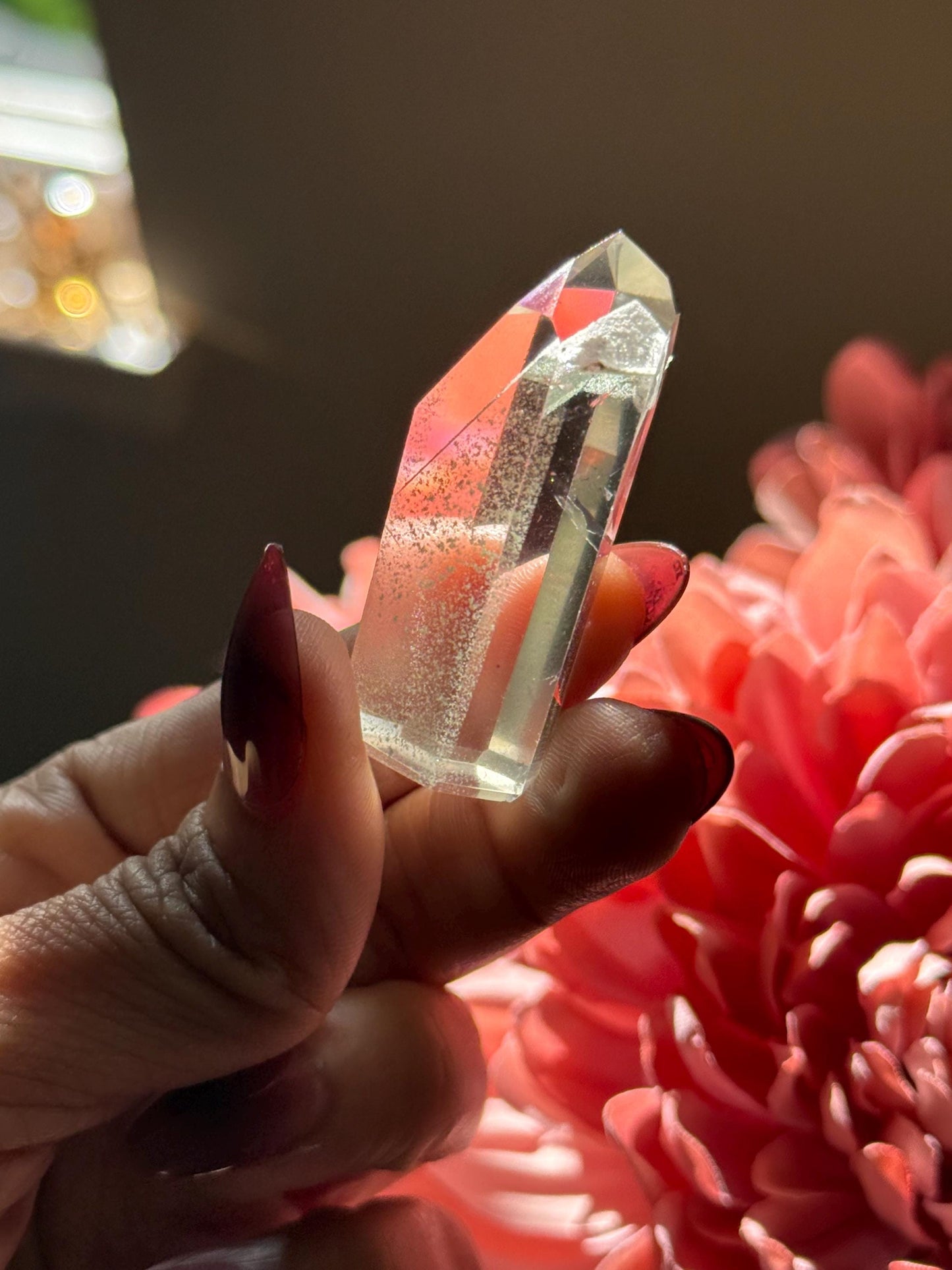 Mini Phantom Quartz, Lemurian Quartz, Lemurian Seed Quartz, Lodolite Quartz, Green Garden Quartz, Crystals, Mountain Phantom Quartz