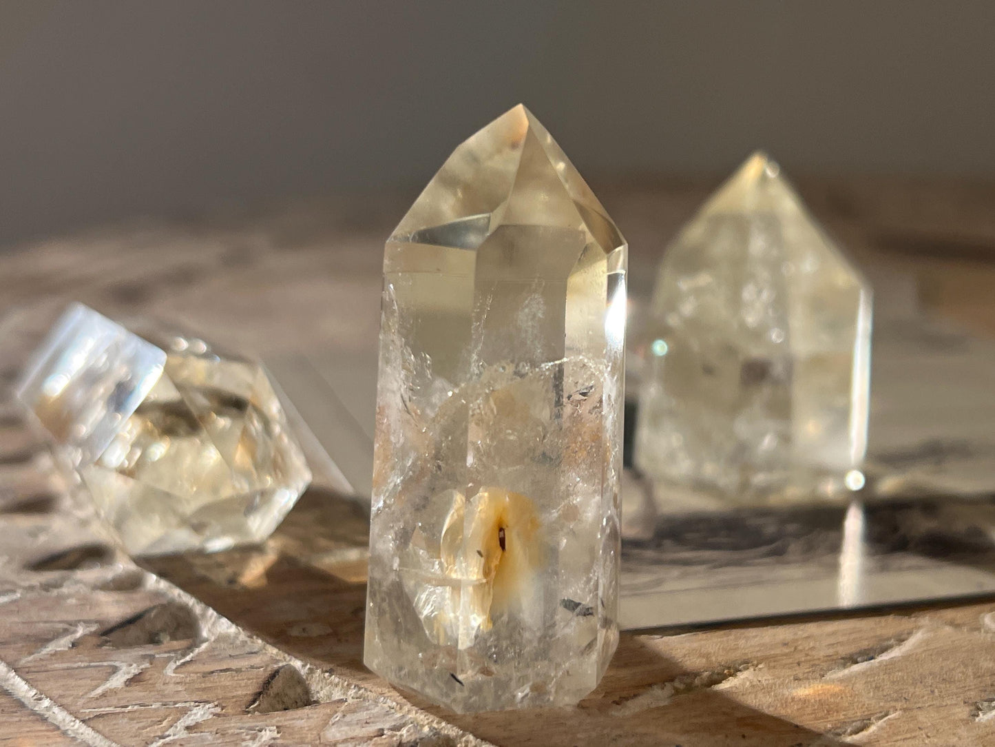 Authentic Citrine From Brazil, Citrine, Natural Non Heated Citrine, Natural Citrine, Citrine, Crystal Gifts, Rabbit Hair Quartz, Mini