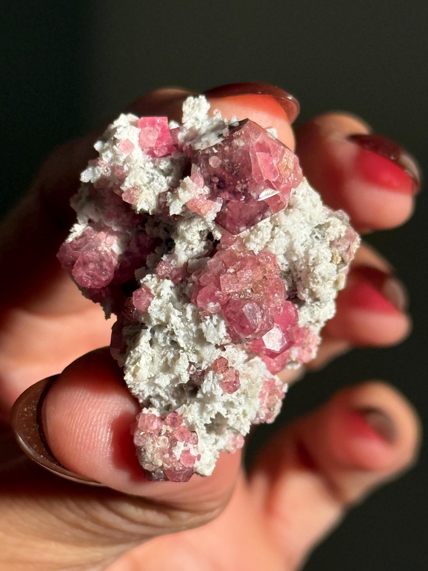 Raspberry Garnet, Grossular Garnet, Raspberry Garnet from Coahuila, Mexico, Raw Mineral Specimen, Garnet, Garnet Raw Stone, Crystal Gifts