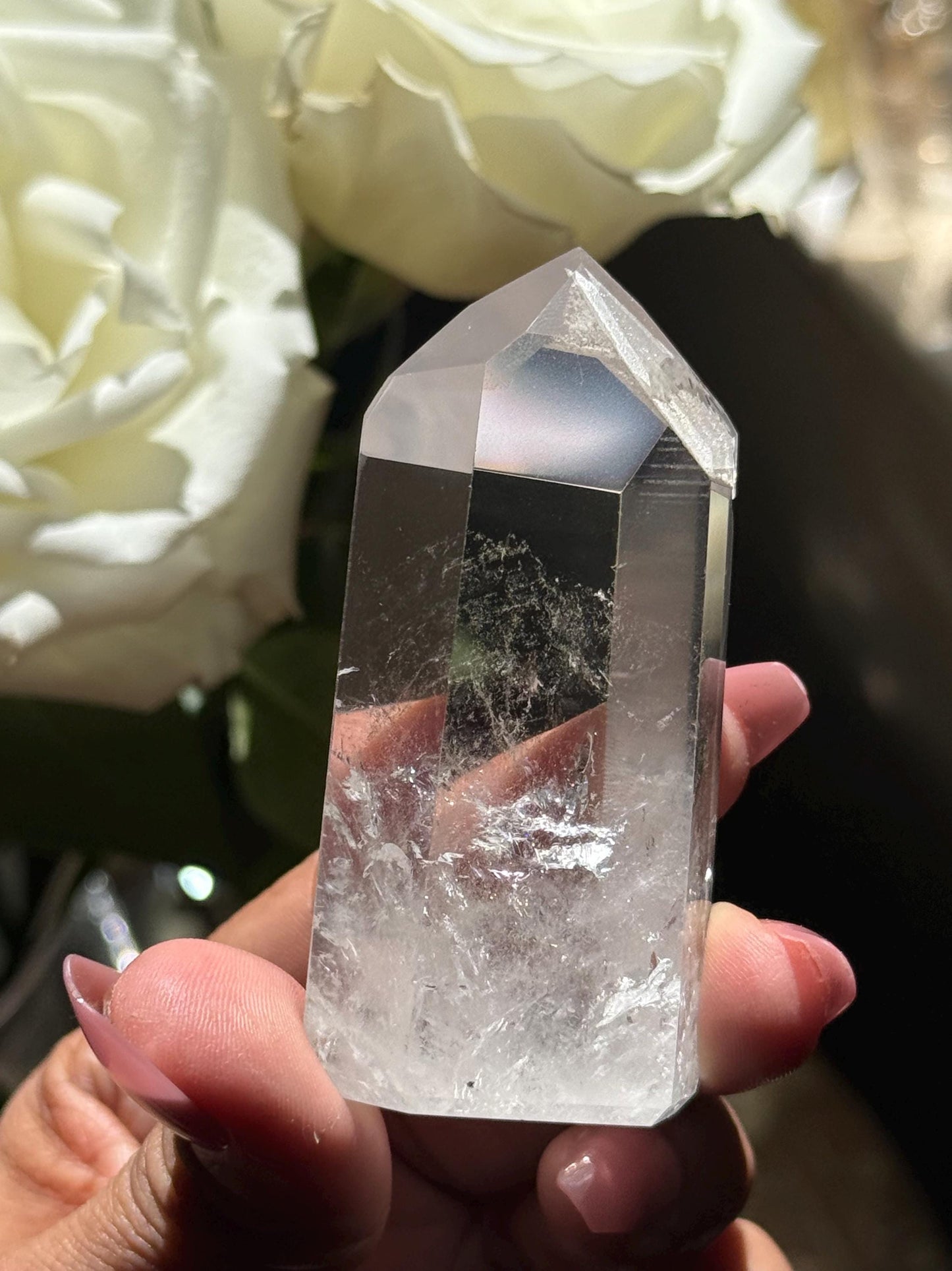 Polished Lemurian Quartz, Phantom Quartz, Lemurian Quartz, Lemurian Seed Quartz, Lodolite Quartz, Quartz from Brazil, Crystal Gifts,