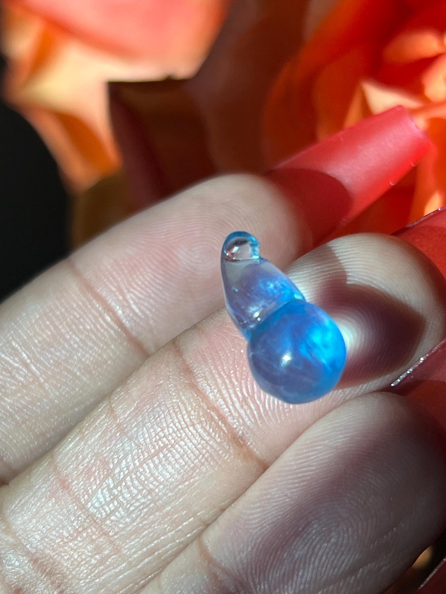 Two Aquamarine Gourd Carving, Blue Aquamarine, Aquamarine Gemstones, Aquamarine Jewelry, Good Luck Charm, Crystal Gifts, Crystal Lot