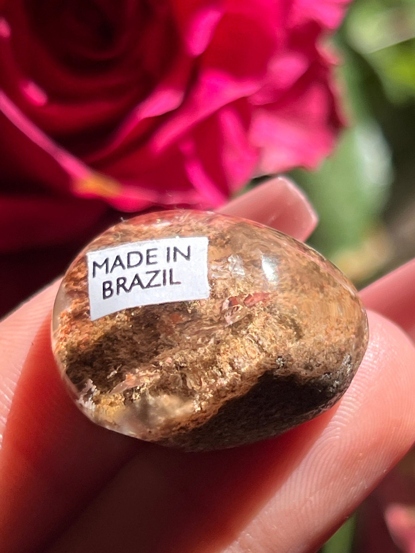Mini Lodolite Lens, Garden Quartz Garden Quartz Lens, Lodolite Quartz, Lodolite Garden Quartz, Scenic Quartz, Healing Crystals, Small