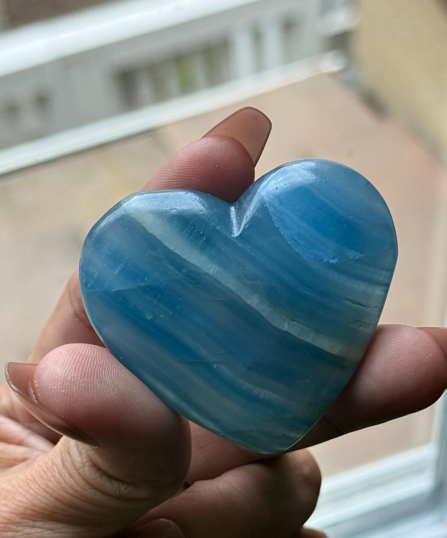 Blue Onyx Heart, BLUE ONYX, Lemurian Aquatine Heart, Crystal Gifts, Metaphysical Gifts, Valentines day Gift, Crystal Hearts, MINI
